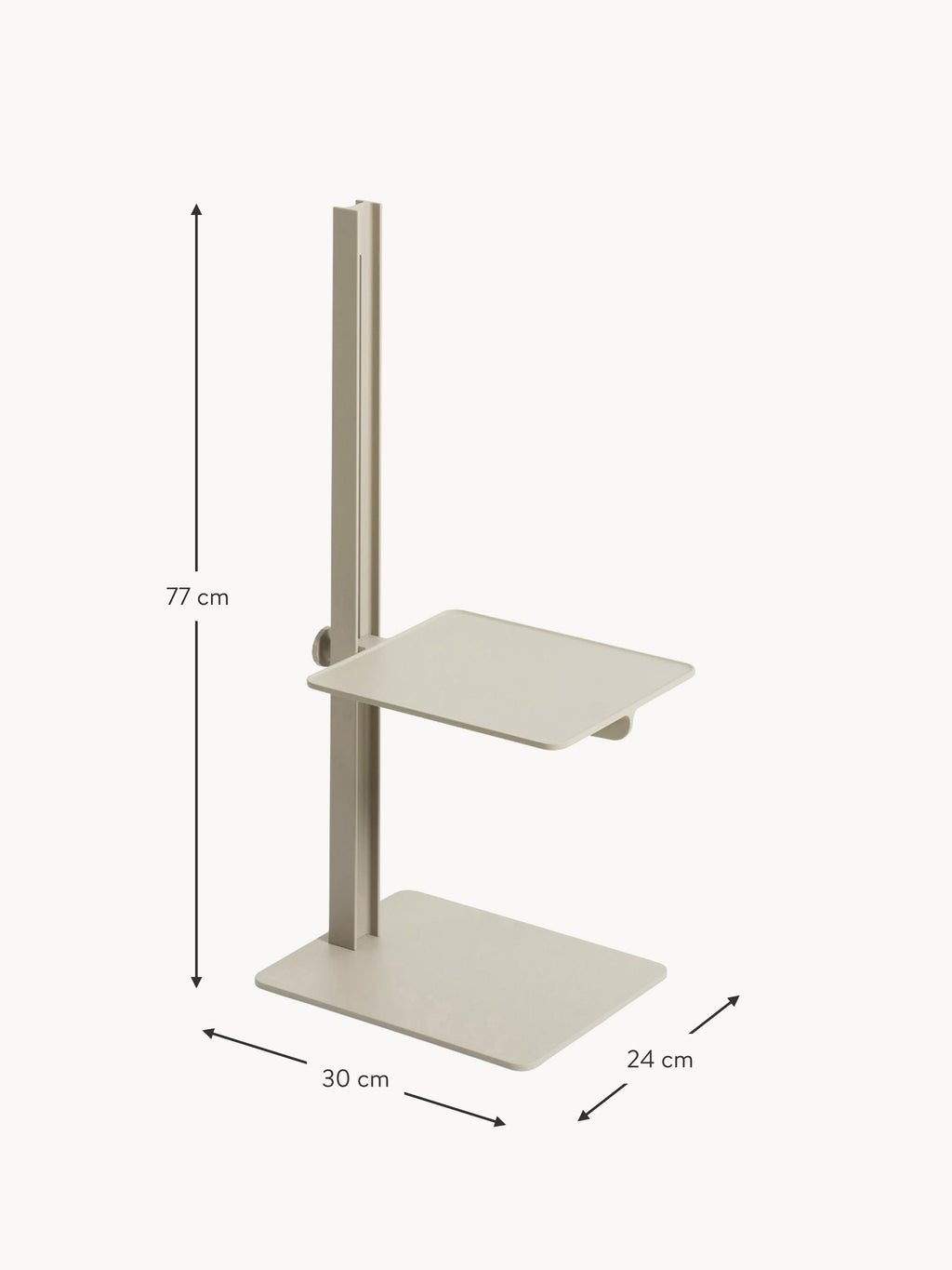 Museum Height-Adjustable Side Table