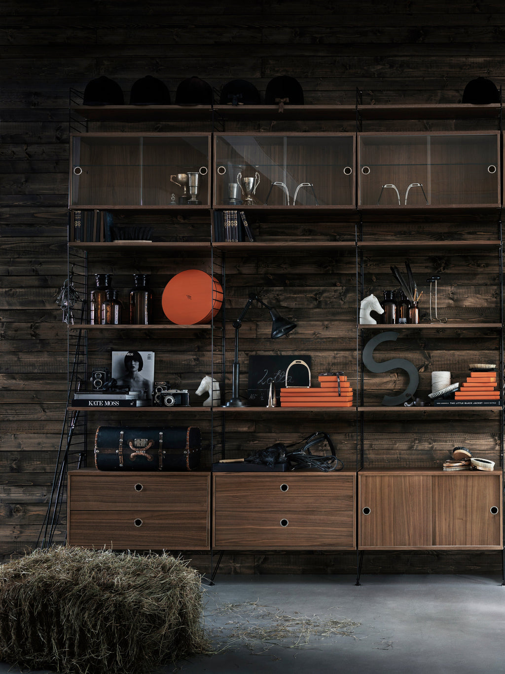 Cabinet String System with Drawers, W 78 x D 30 cm