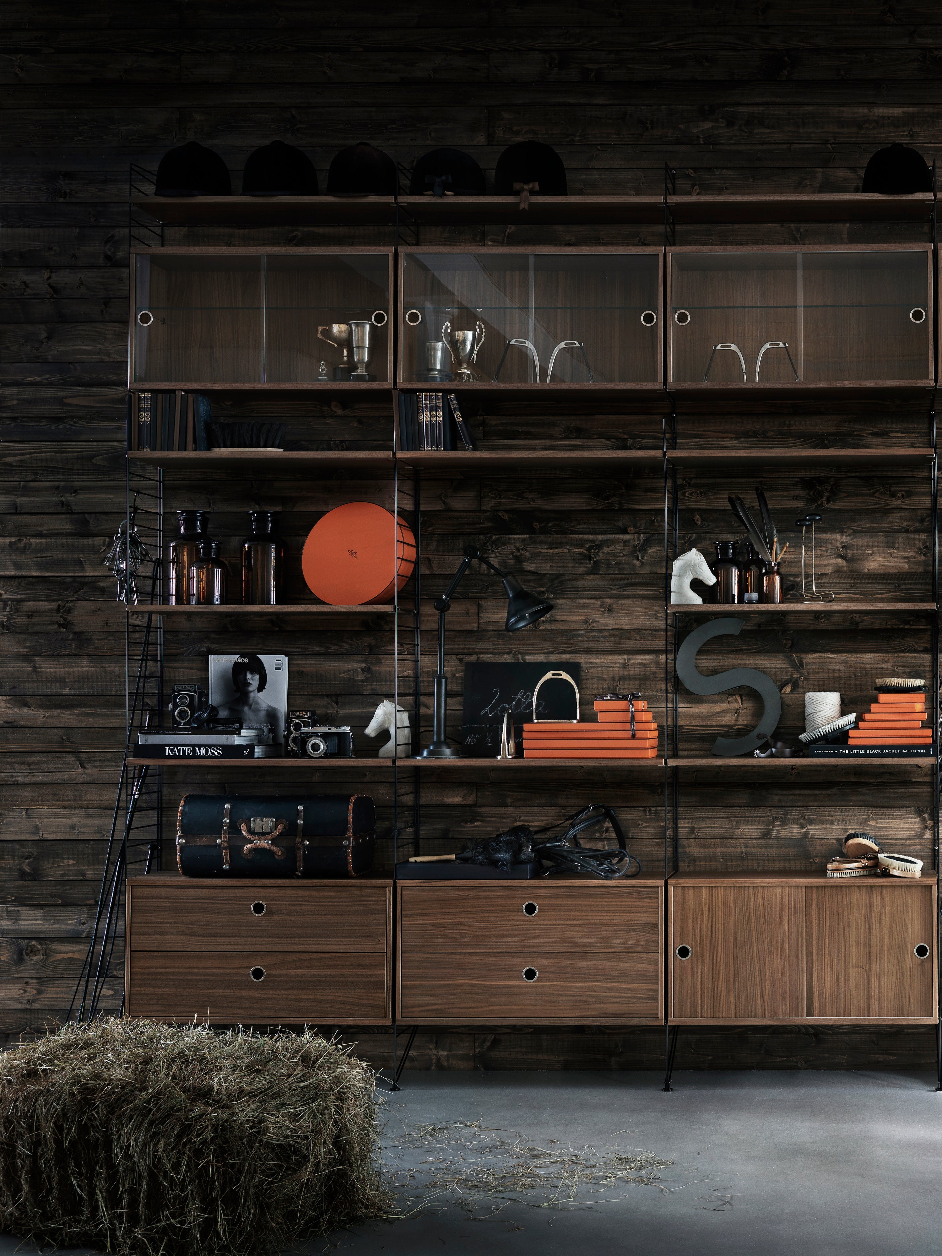 Cabinet String System with Drawers, W 78 x D 30 cm