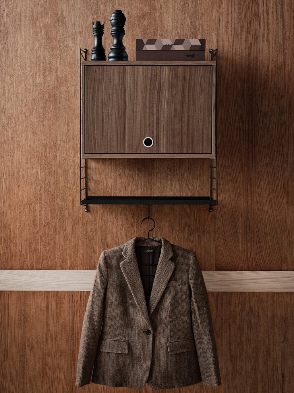 Cabinet String System with Flip Door, W 58 x D 30 cm