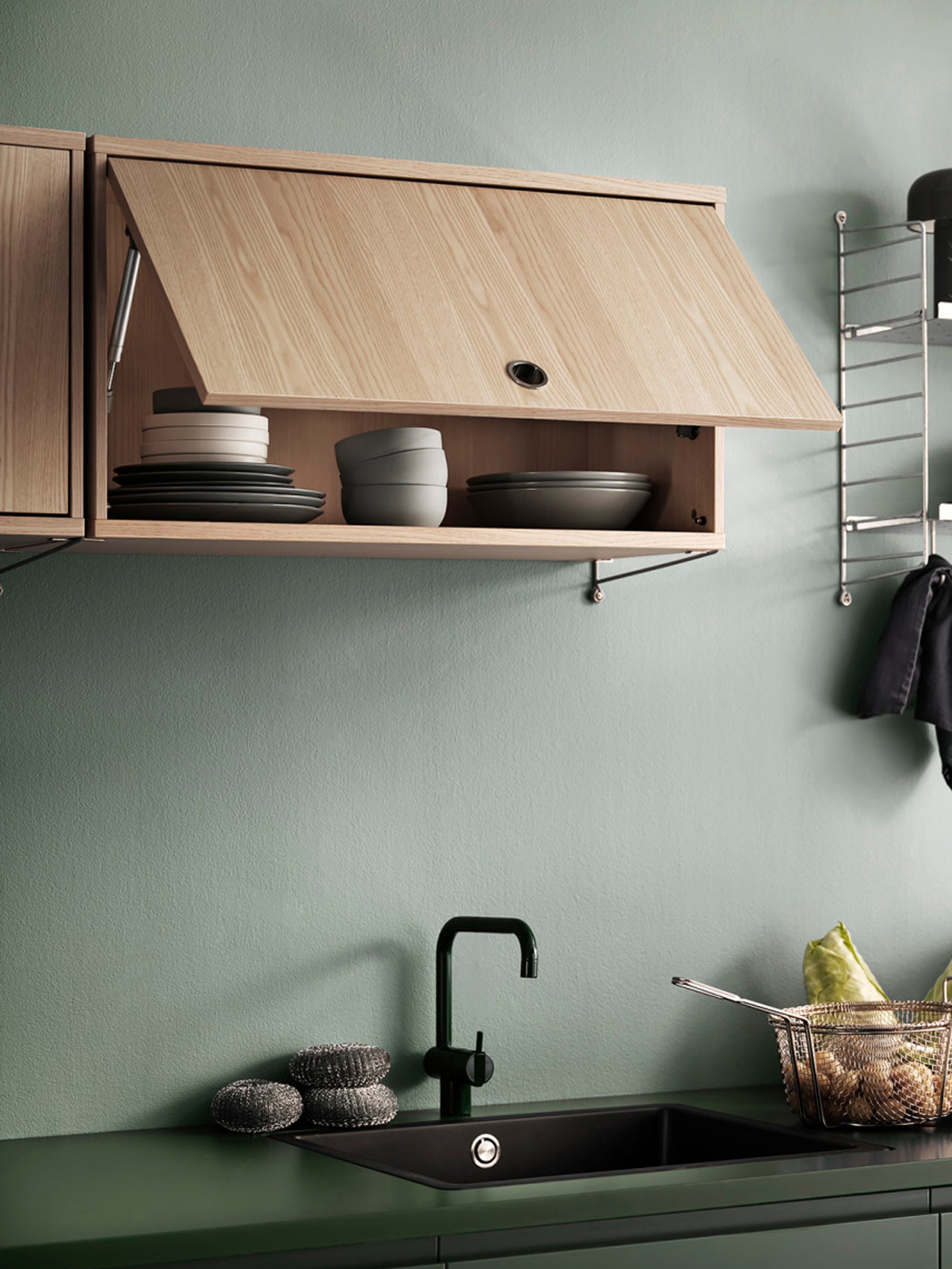 Cabinet String System with Flip Door, W 78 x D 30 cm