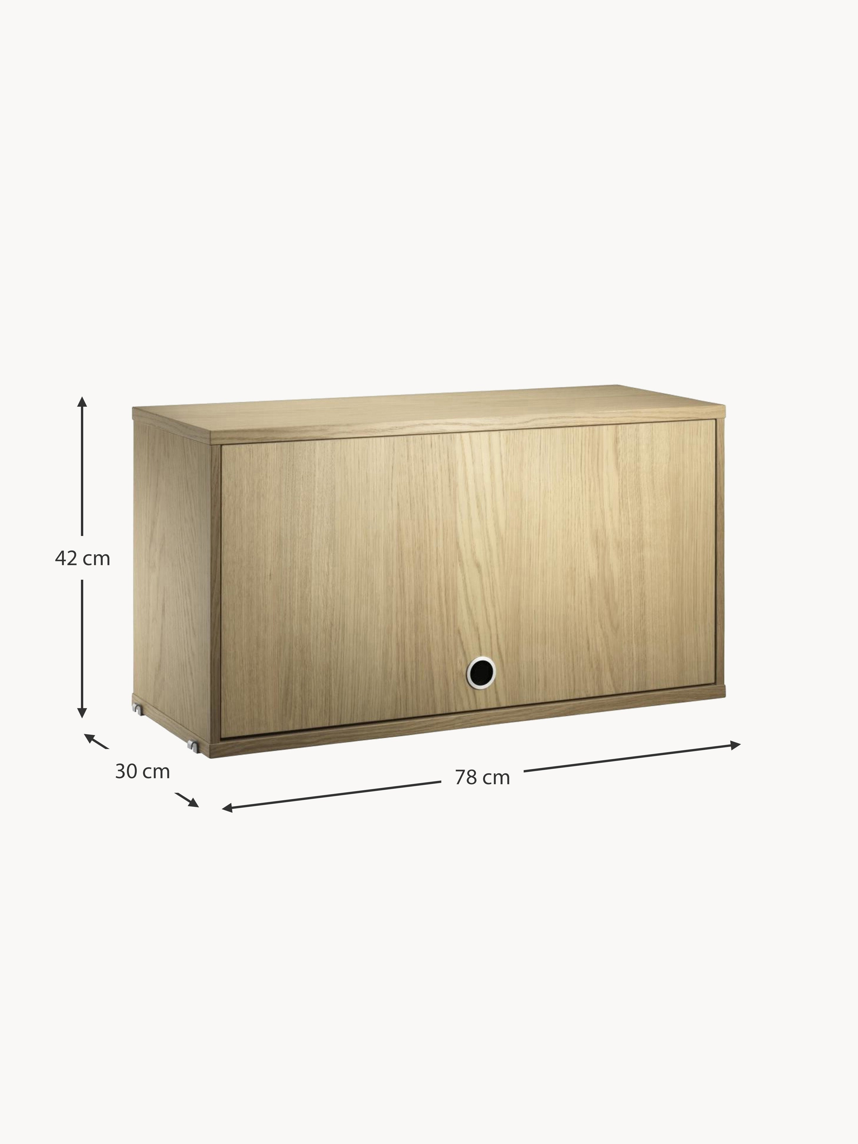 Cabinet String System with Flip Door, W 78 x D 30 cm