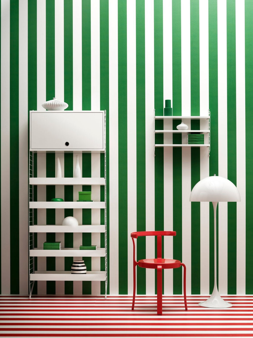 Cabinet String System with Flip Door, W 78 x D 30 cm