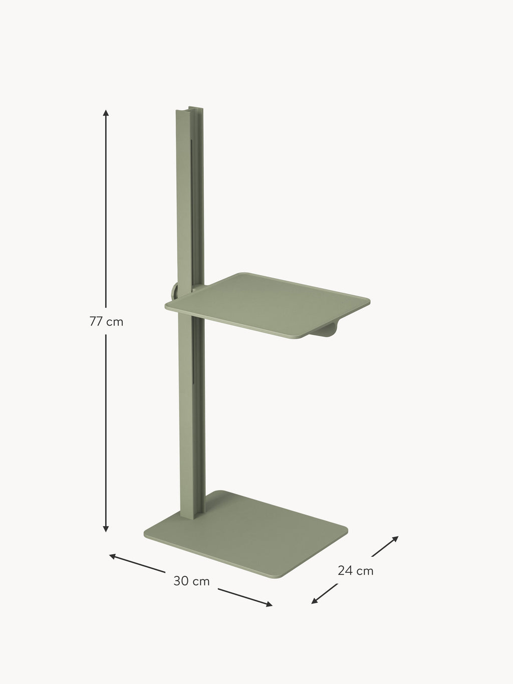 Museum Height-Adjustable Side Table