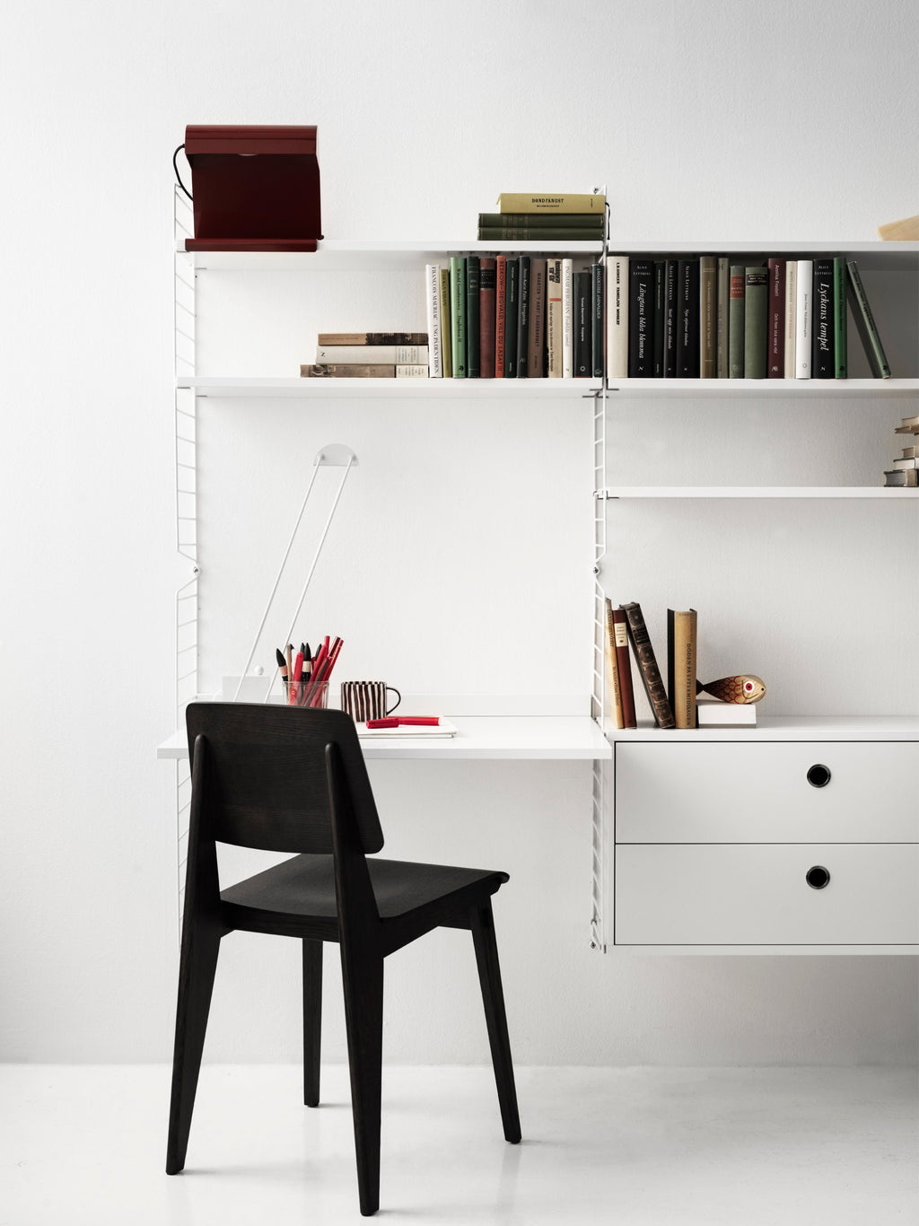 Cabinet String System with Drawers, W 78 x D 30 cm