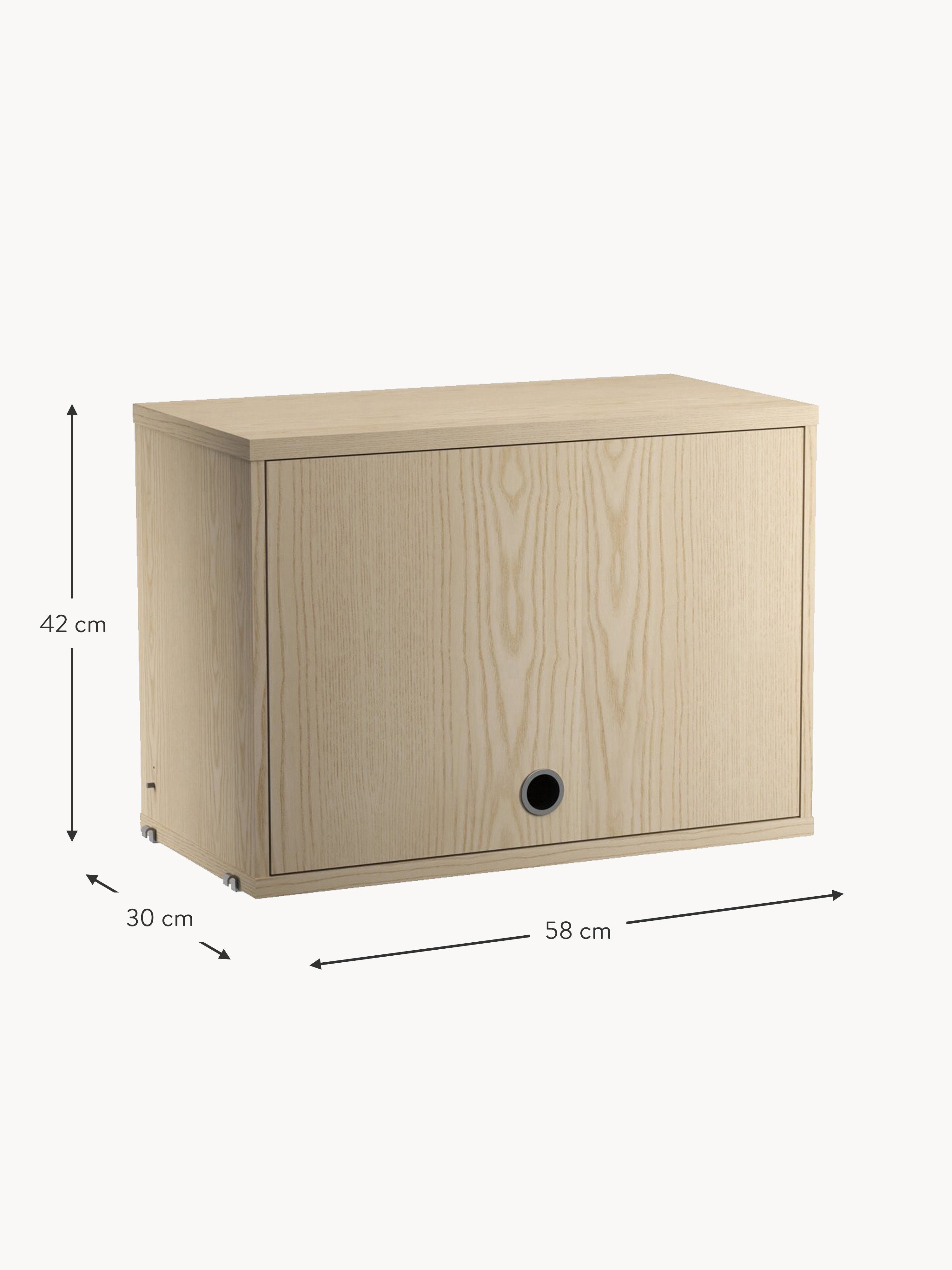 Cabinet String System with Flip Door, W 58 x D 30 cm