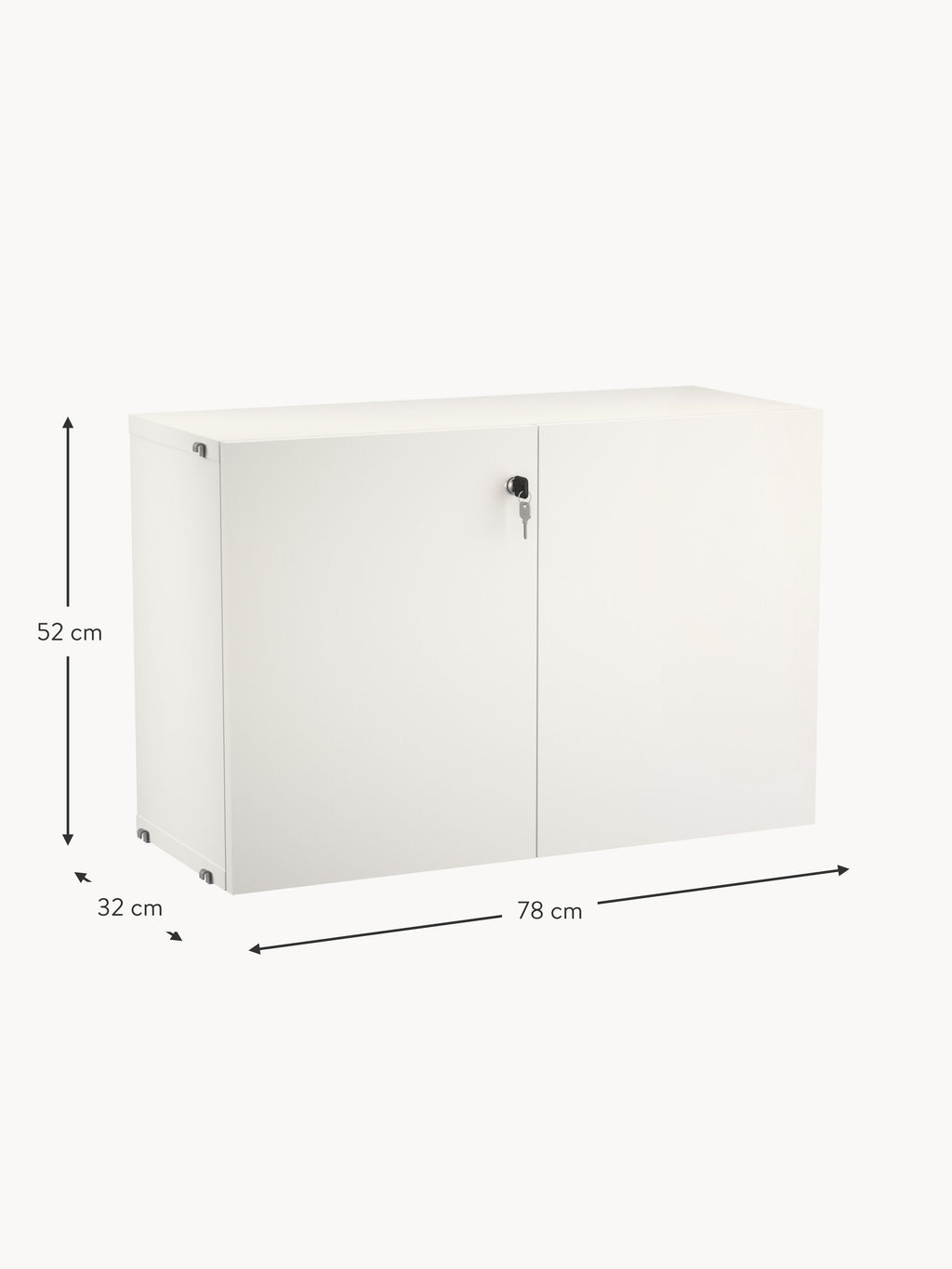 Cabinet String System with Lock, W 78 x D 32 cm