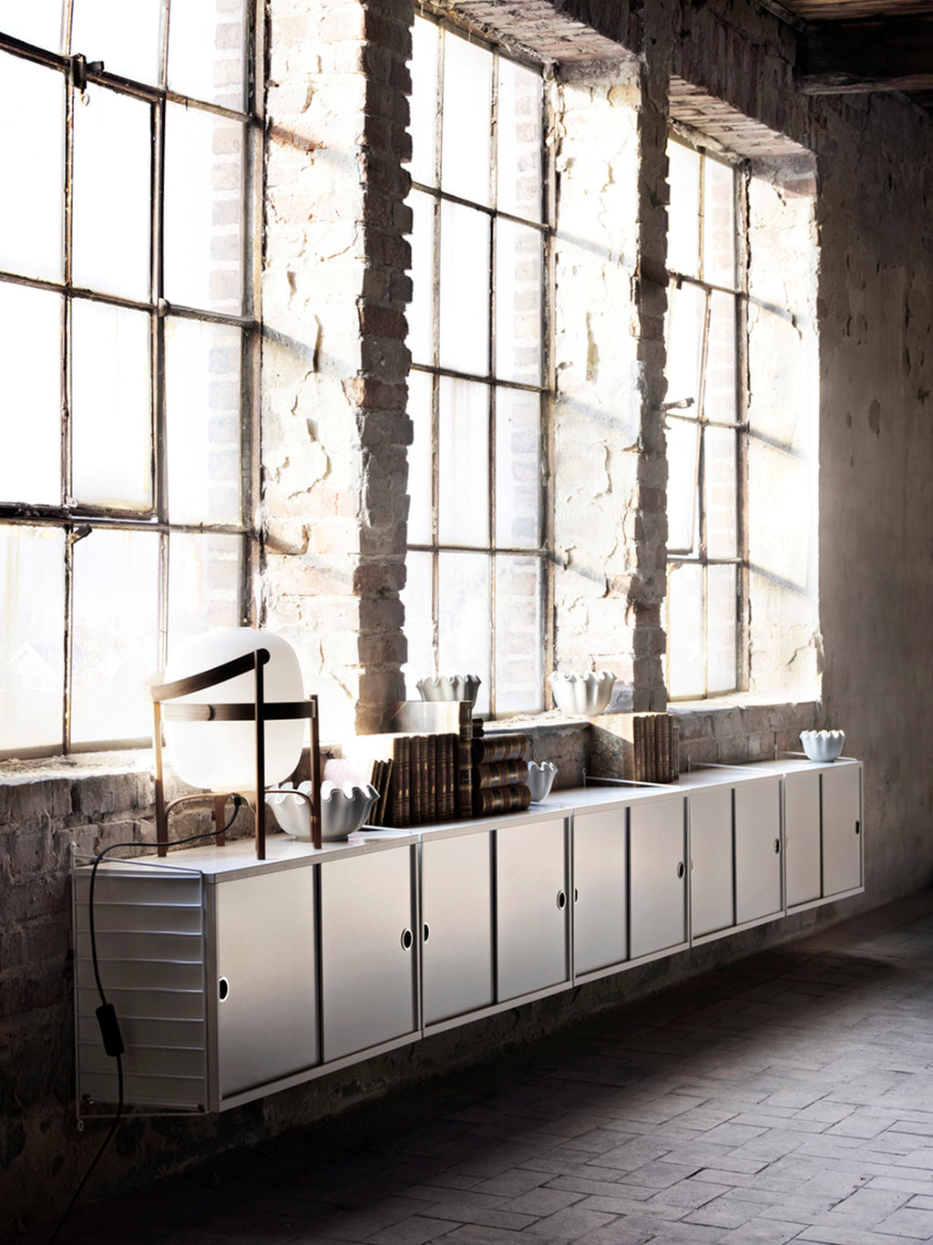 Cabinet String System with Sliding Doors, W 78 x D 30 cm