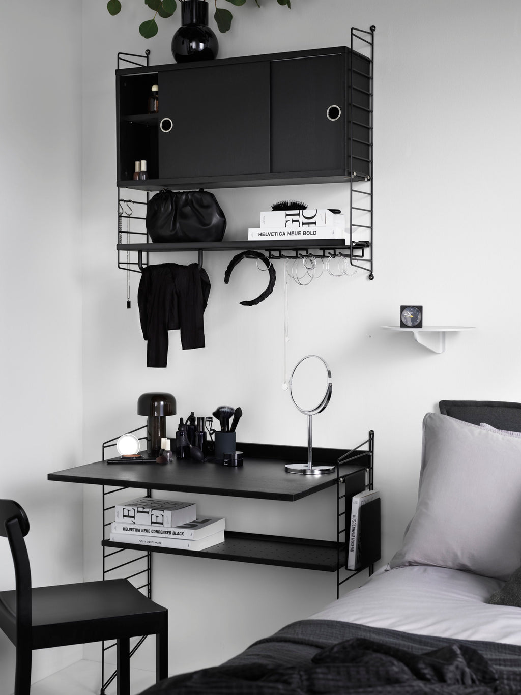 Cabinet String System with Sliding Doors, W 78 x D 30 cm