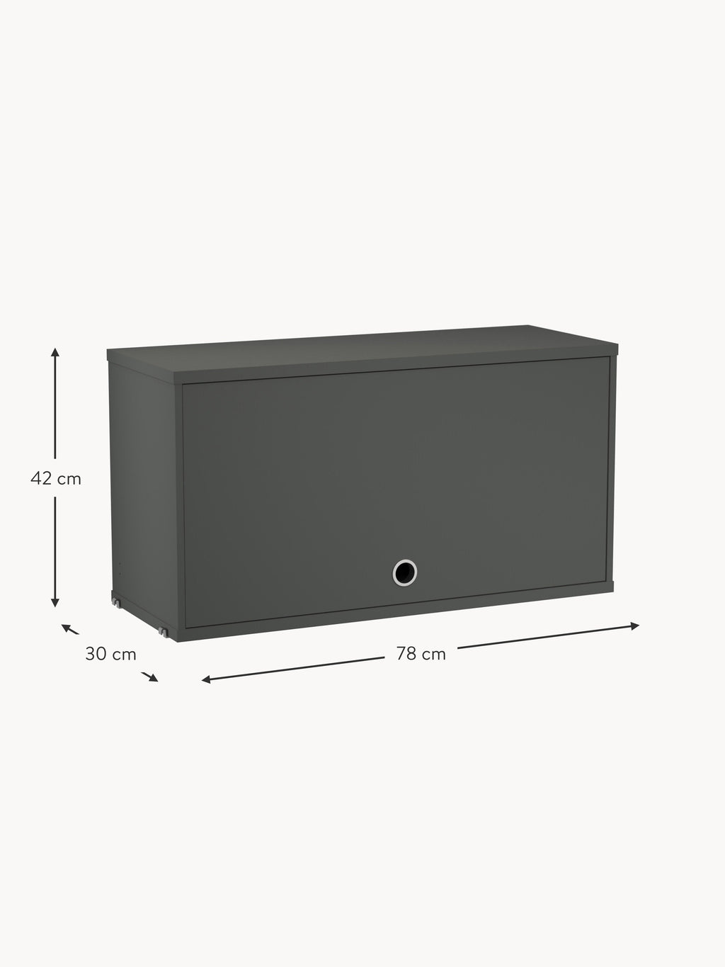 Cabinet String System with Flip Door, W 78 x D 30 cm