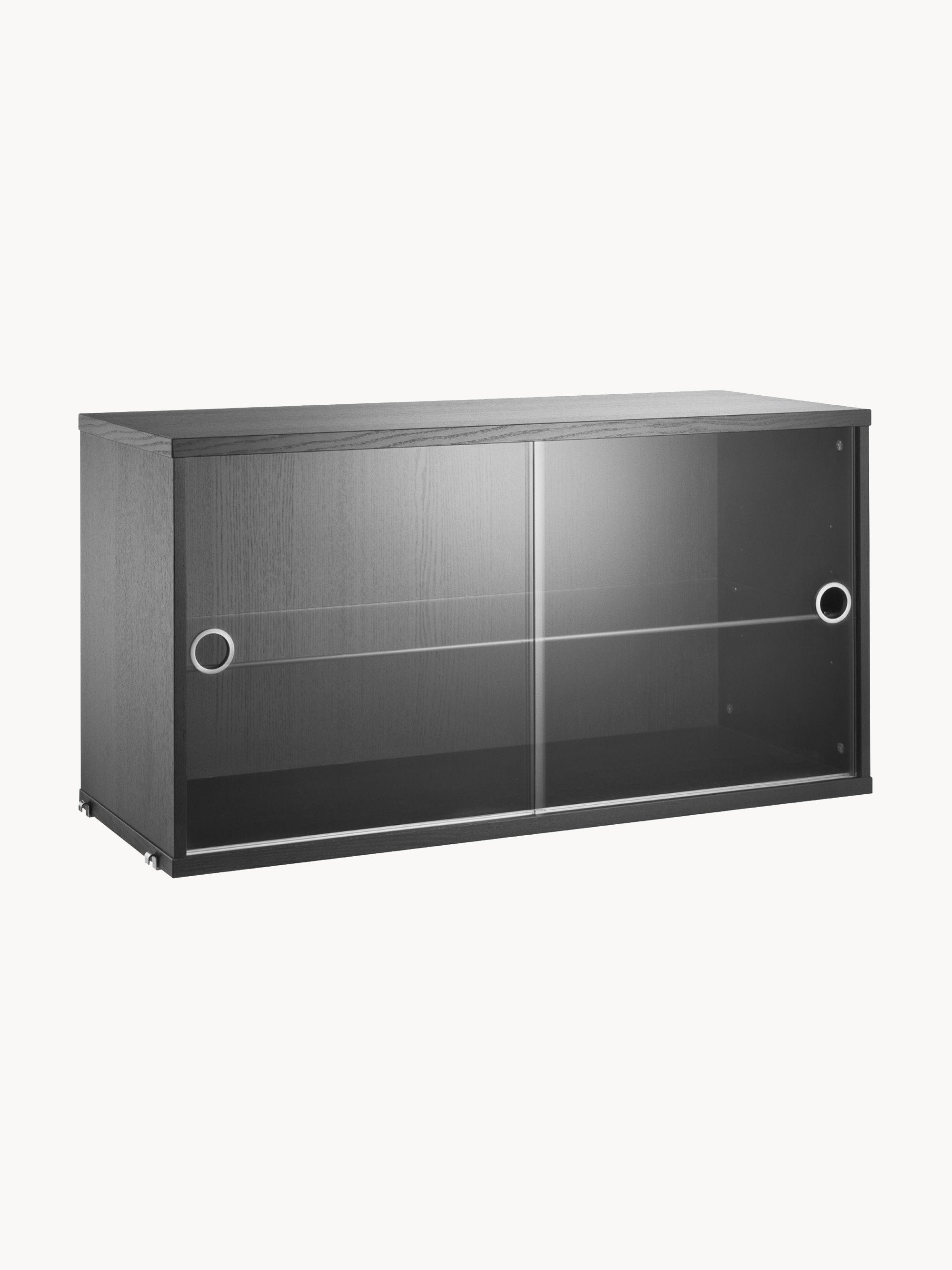 Gallery image 1 - Display Cabinet String System with Sliding Glass Doors, W 78 x D 30 cm