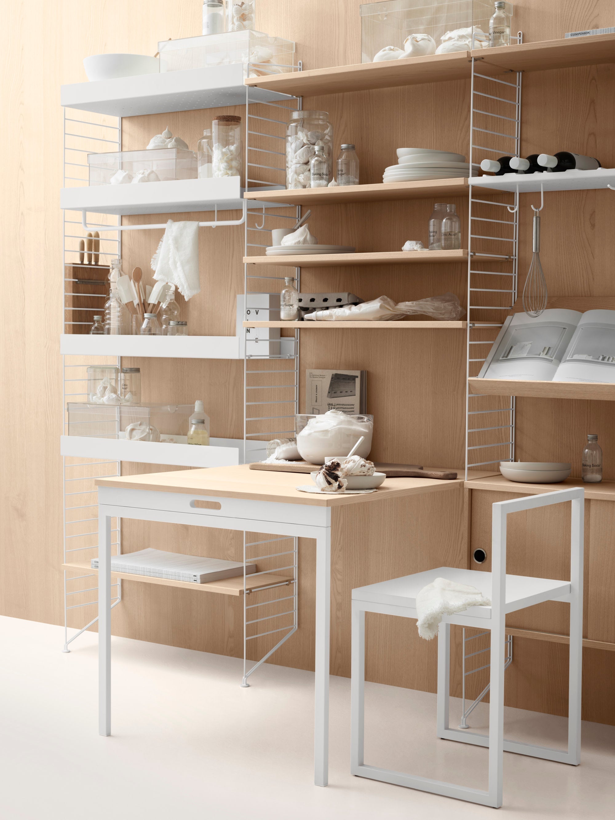 Folding Table String System, W 78 x D 30 cm