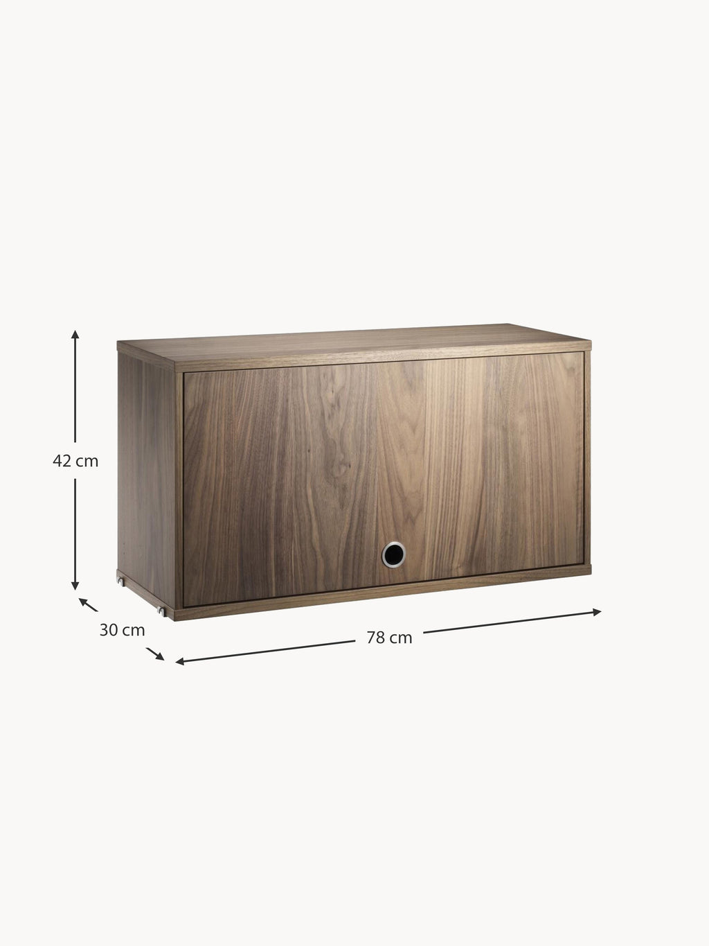 Cabinet String System with Flip Door, W 78 x D 30 cm