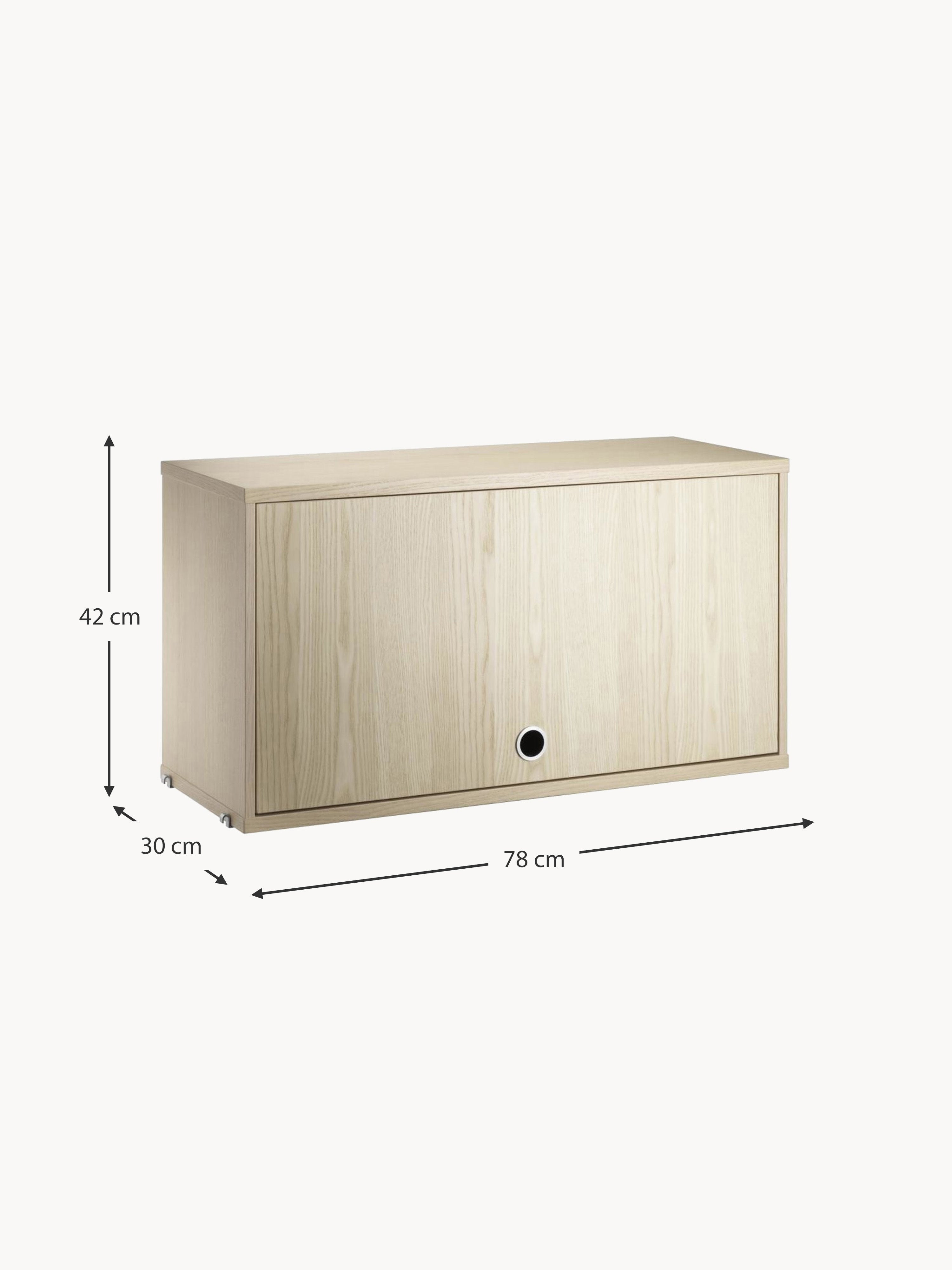 Cabinet String System with Flip Door, W 78 x D 30 cm
