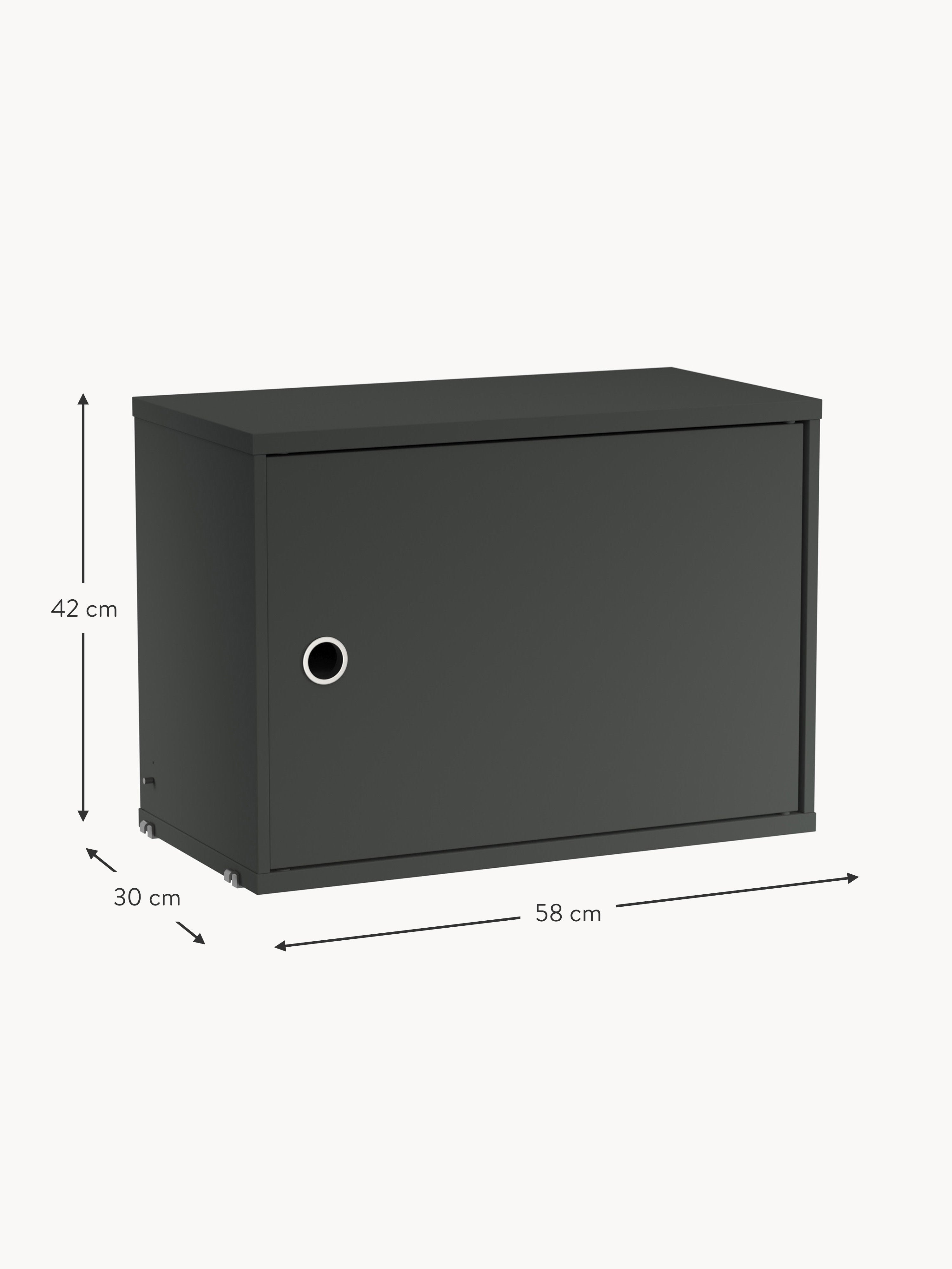 Cabinet String System with Swing Door, W 58 x D 30 cm