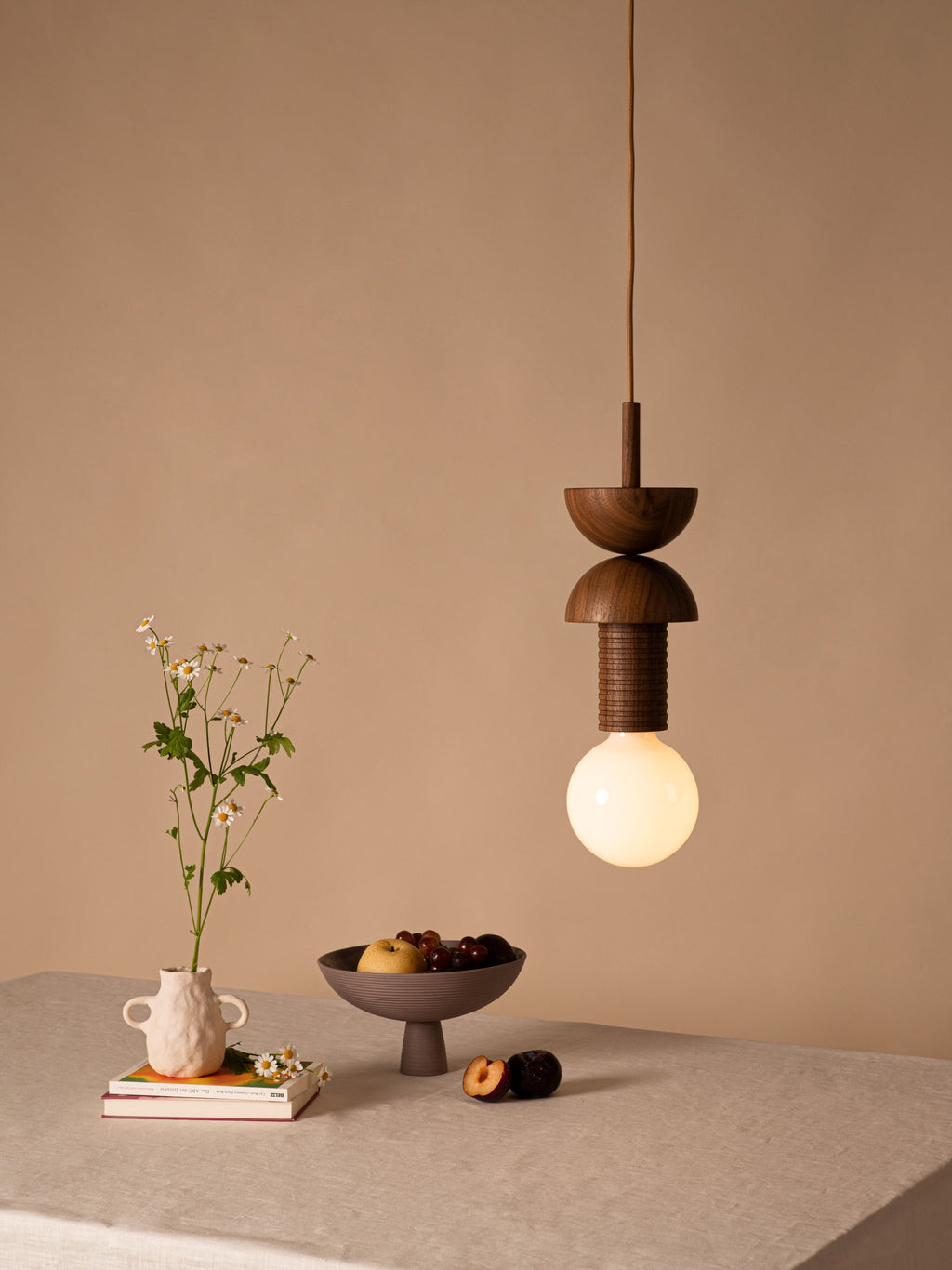 Walnuss Small Handmade Dimmable Pendant Light Junit
