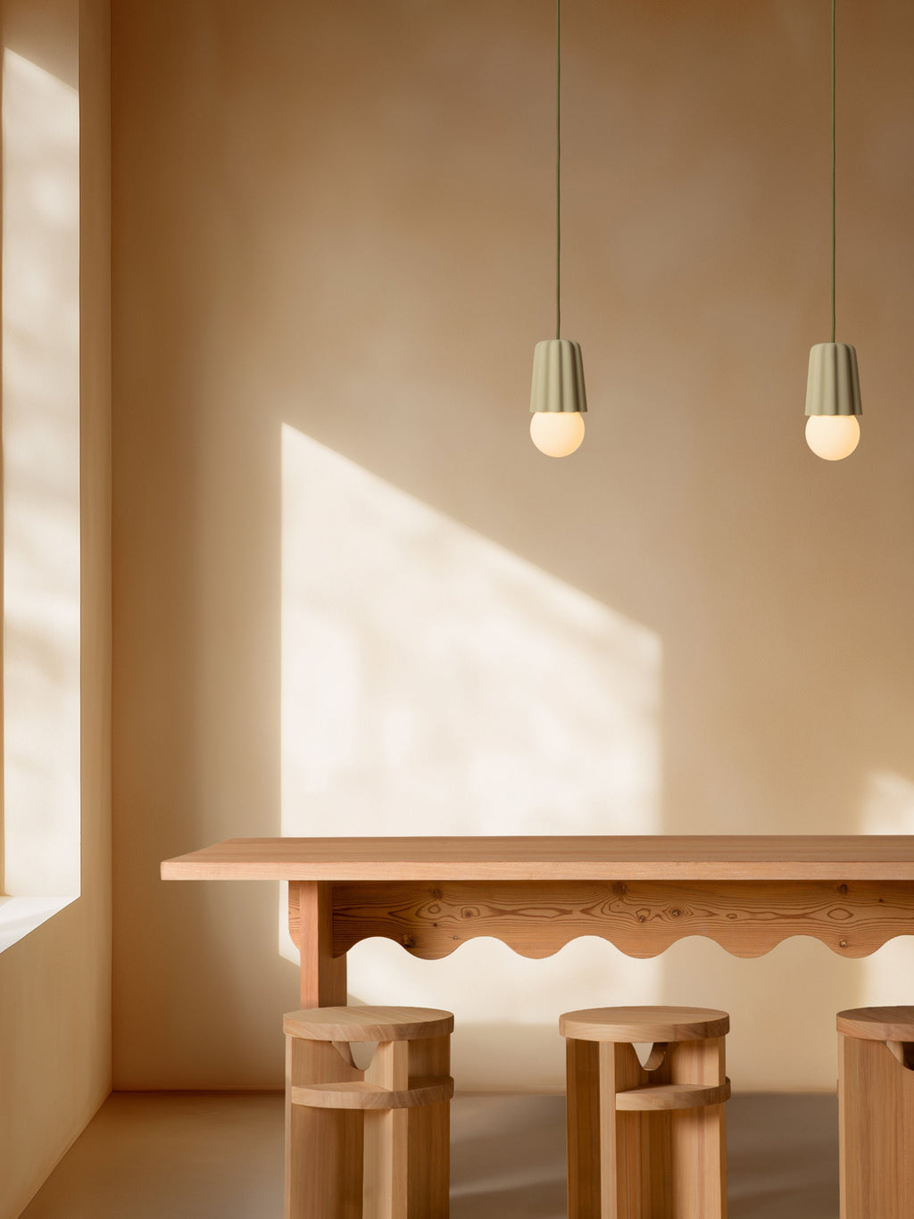 Small Handmade Dimmable Pendant Light STUCCO No. 1