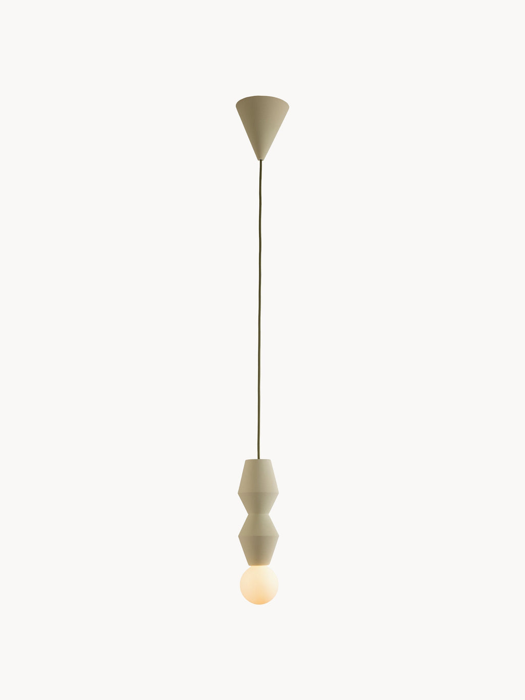 Small Handmade Dimmable Pendant Light STUCCO No. 2