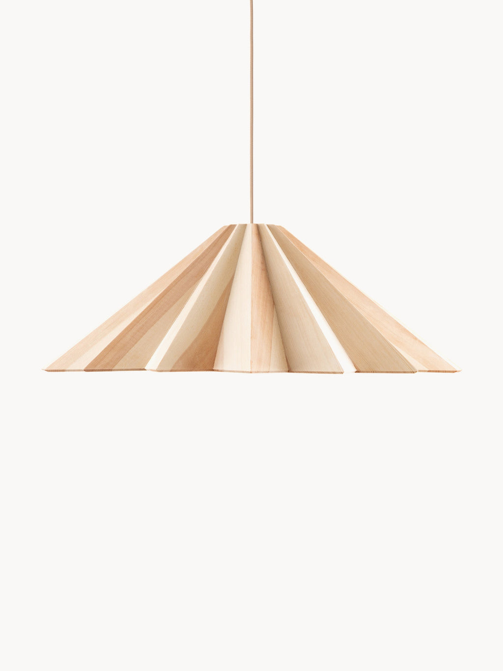 Gallery image 1 - Handmade Pine Wood Pendant Light Stratus, in various sizes