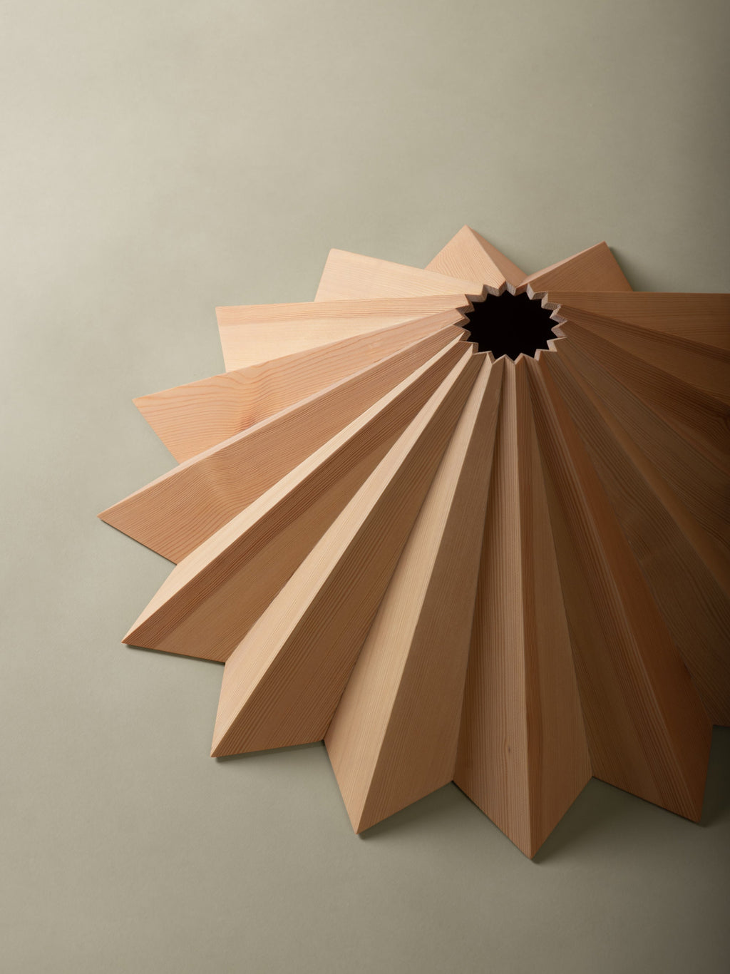 Stratus Handmade Pine Wood Pendant Light, in various sizes