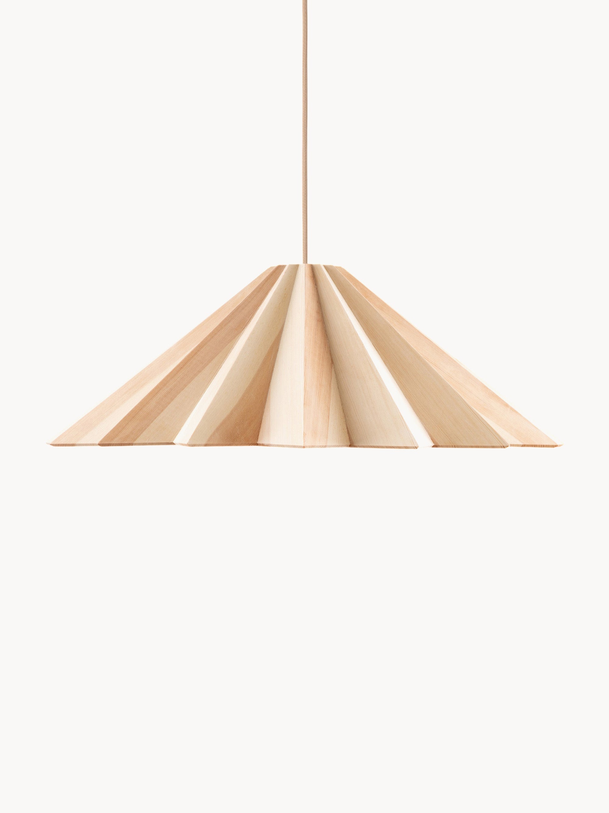 Stratus Handmade Pine Wood Pendant Light, in various sizes