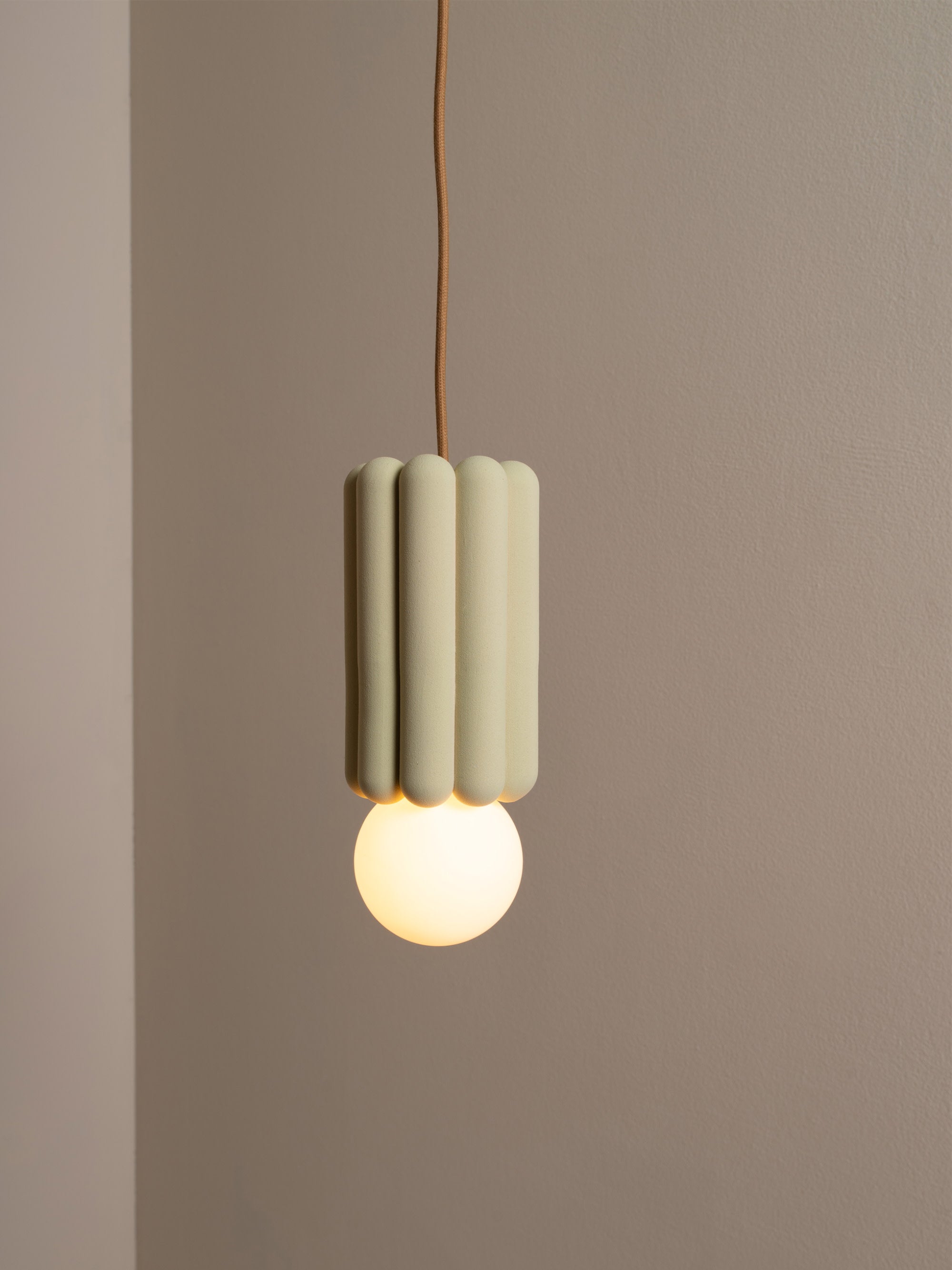 Small Handmade Dimmable Pendant Light STUCCO No. 3
