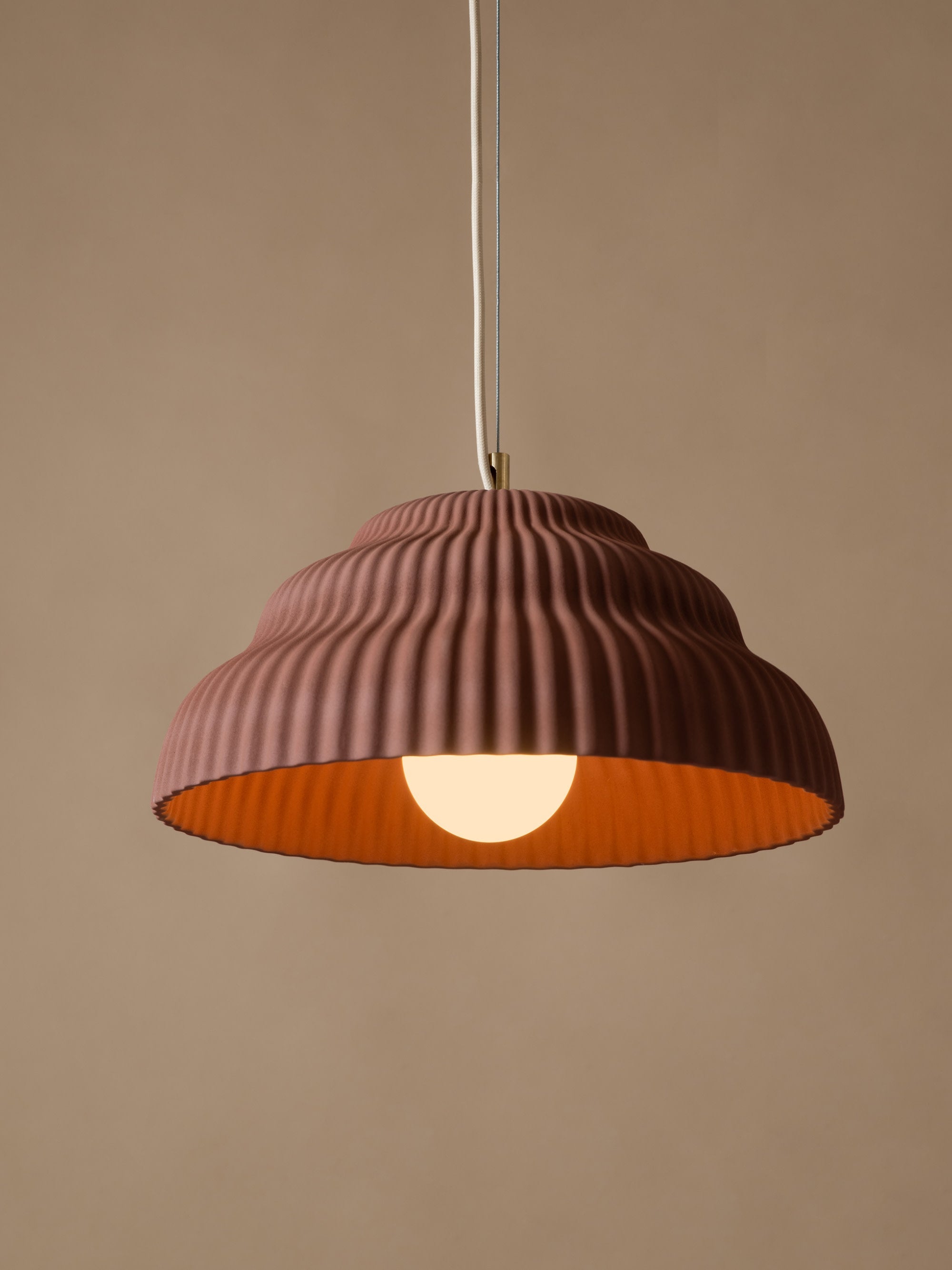 Kaskad Handmade Stoneware Pendant Light, in various sizes