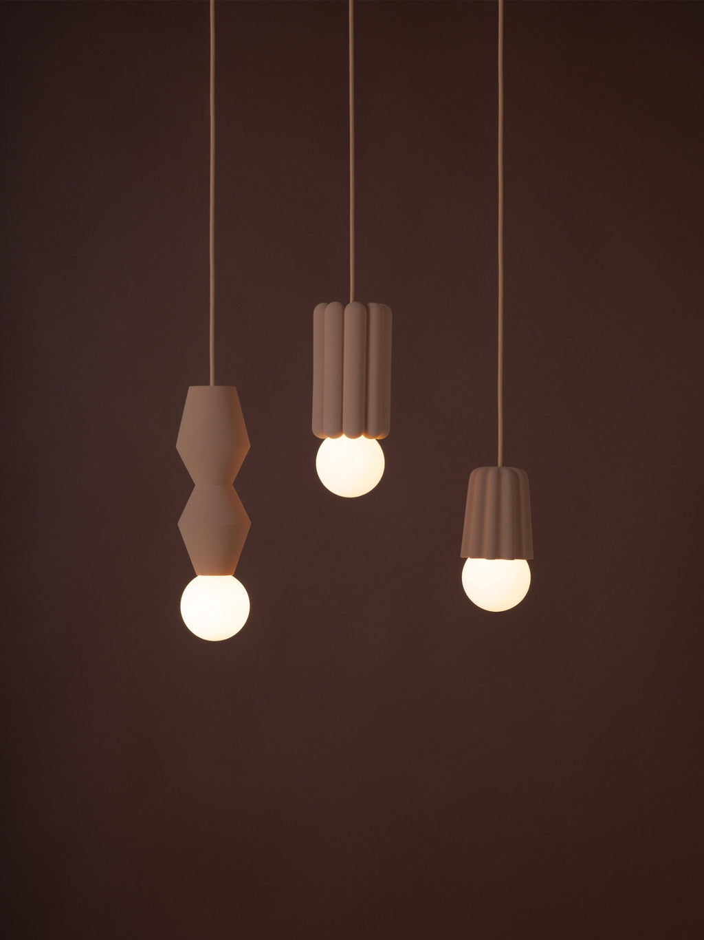 Small Handmade Dimmable Pendant Light STUCCO No. 1