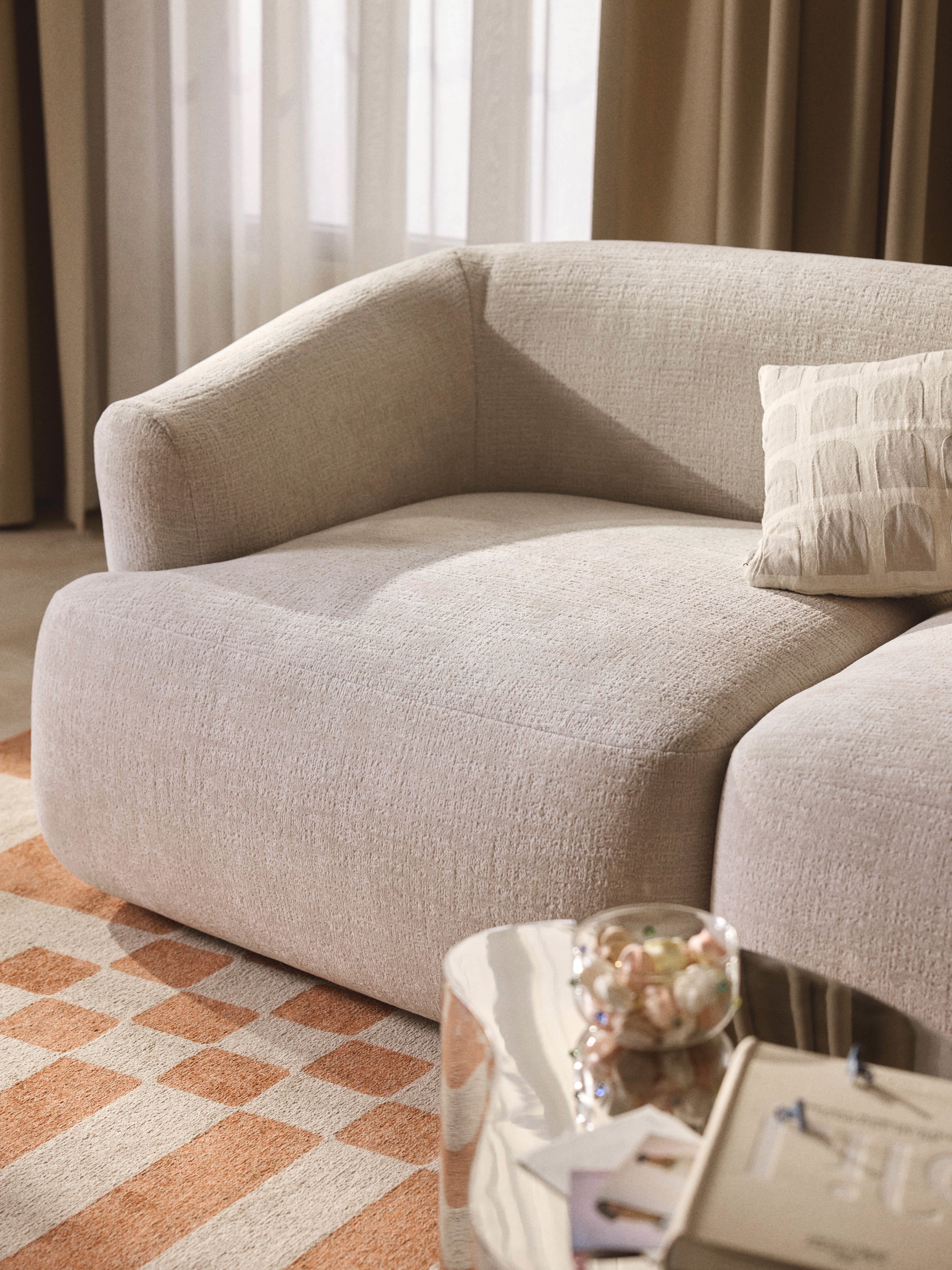 Sofia Modular Ottoman (4-seater)