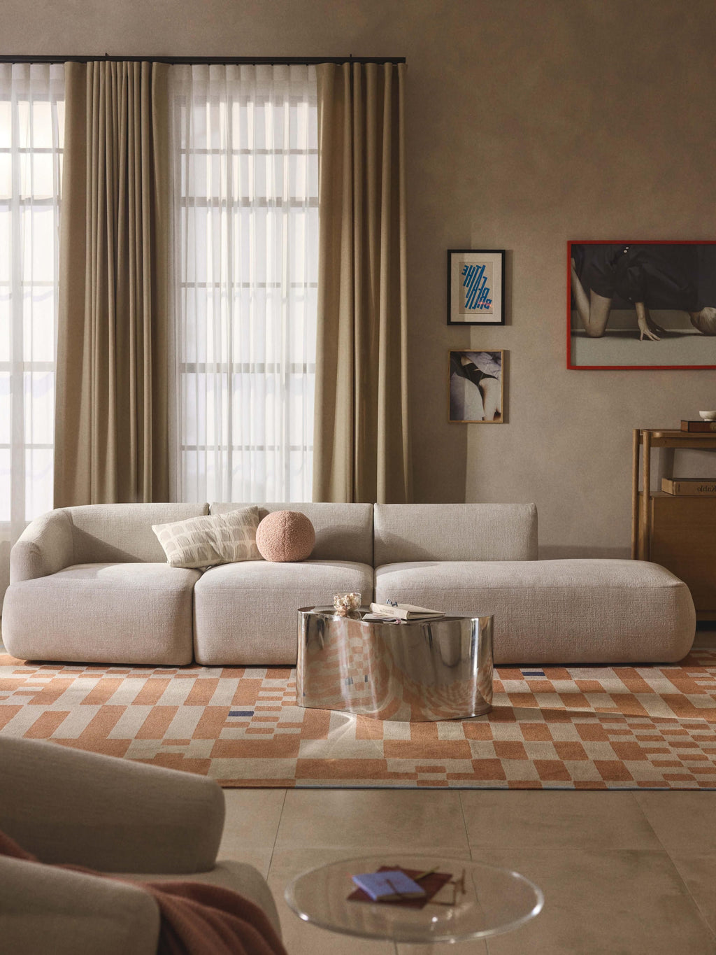 Sofia Modular Ottoman (4-seater)