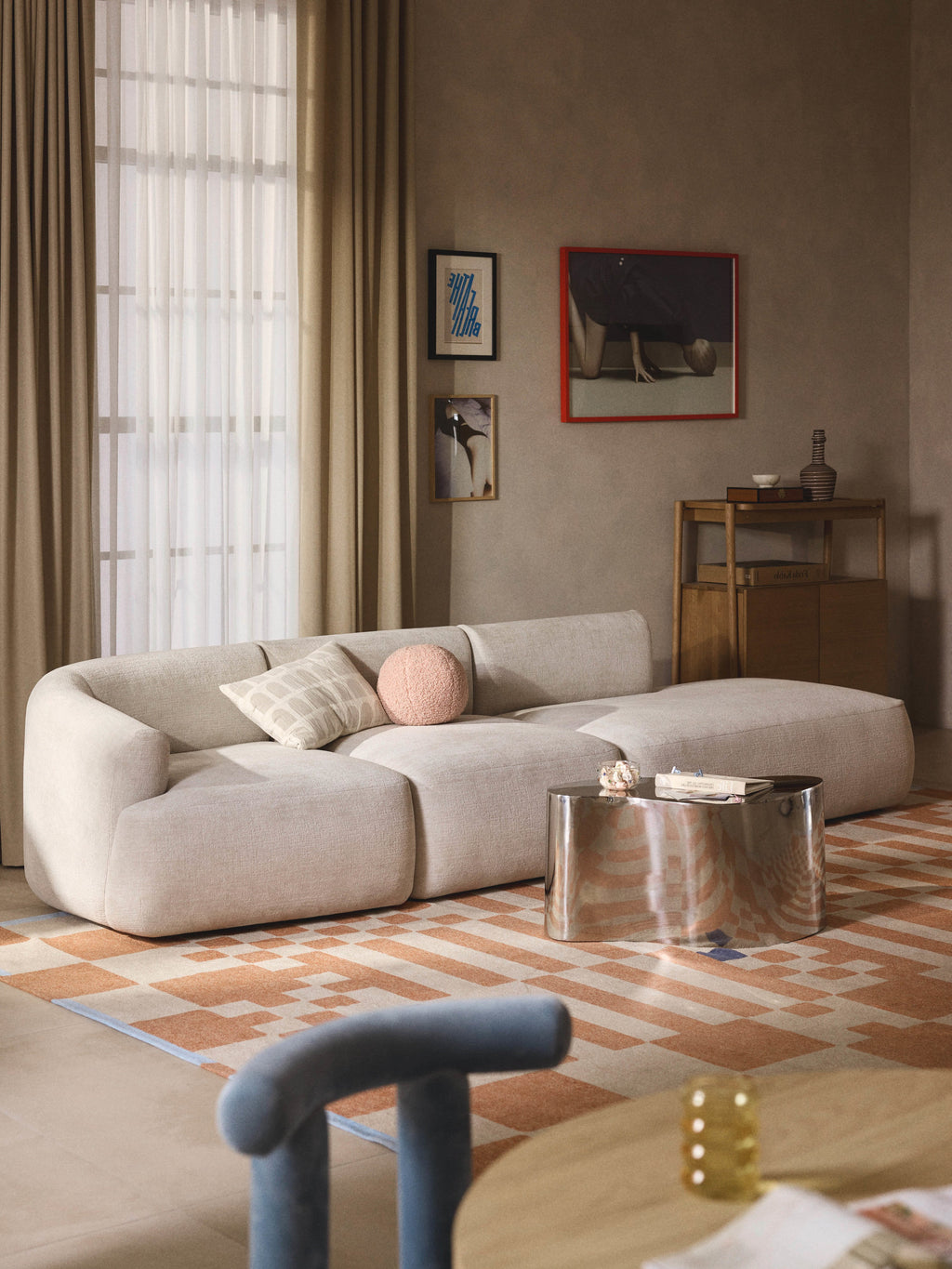 Sofia Modular Ottoman (4-seater)