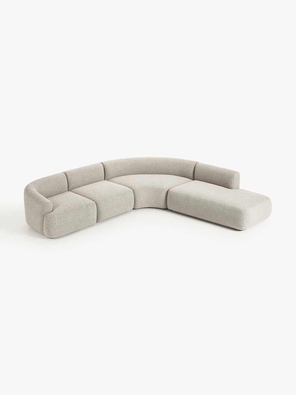 Sofia Modular Bouclé Corner Sofa (4-seater)