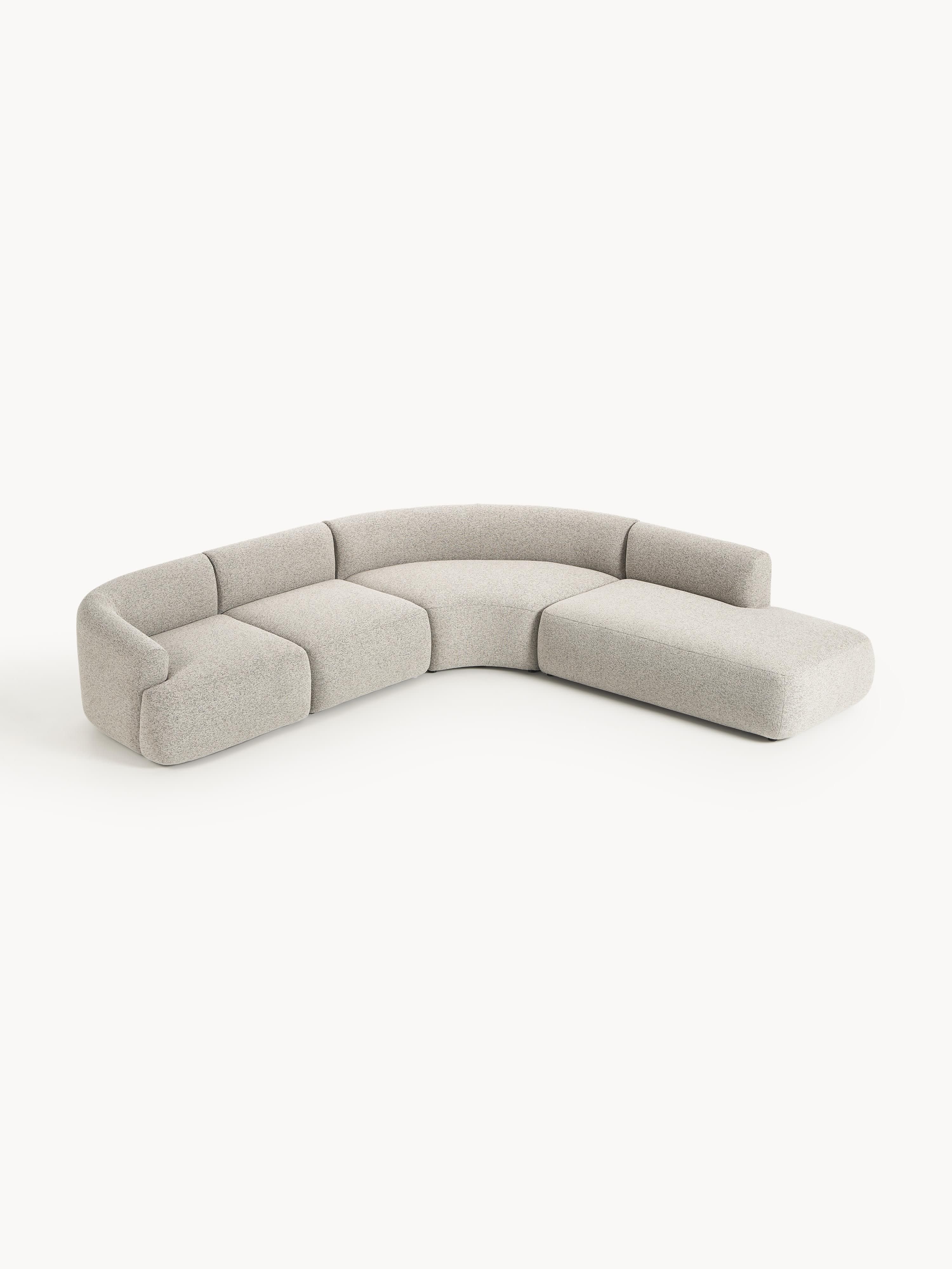 Sofia Modular Bouclé Corner Sofa (4-seater)
