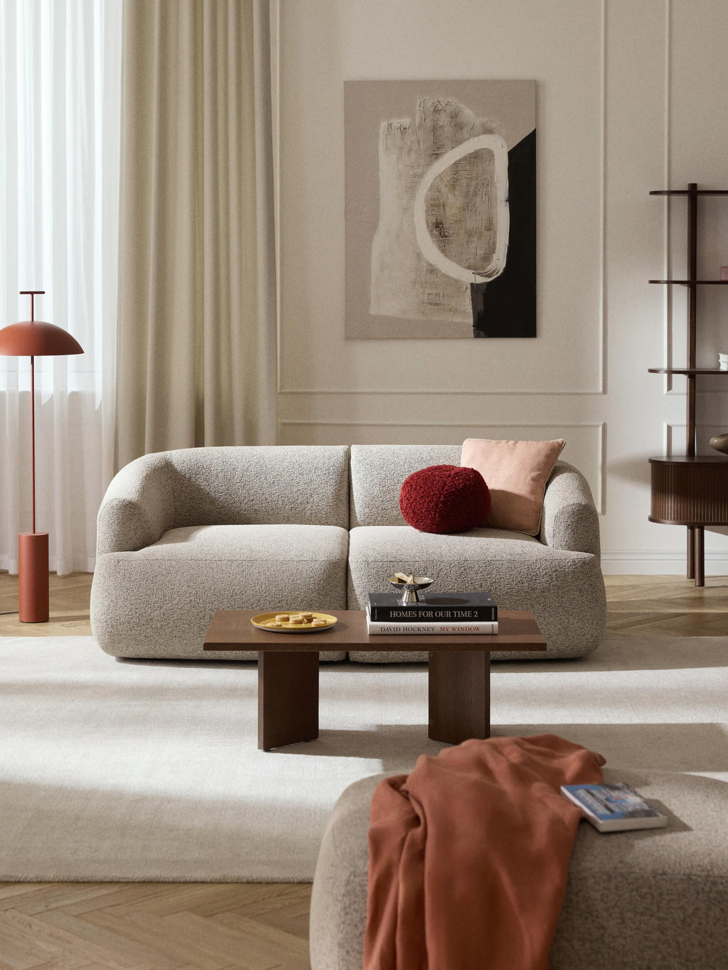 Sofia Modular Bouclé Sofa (2-seater)