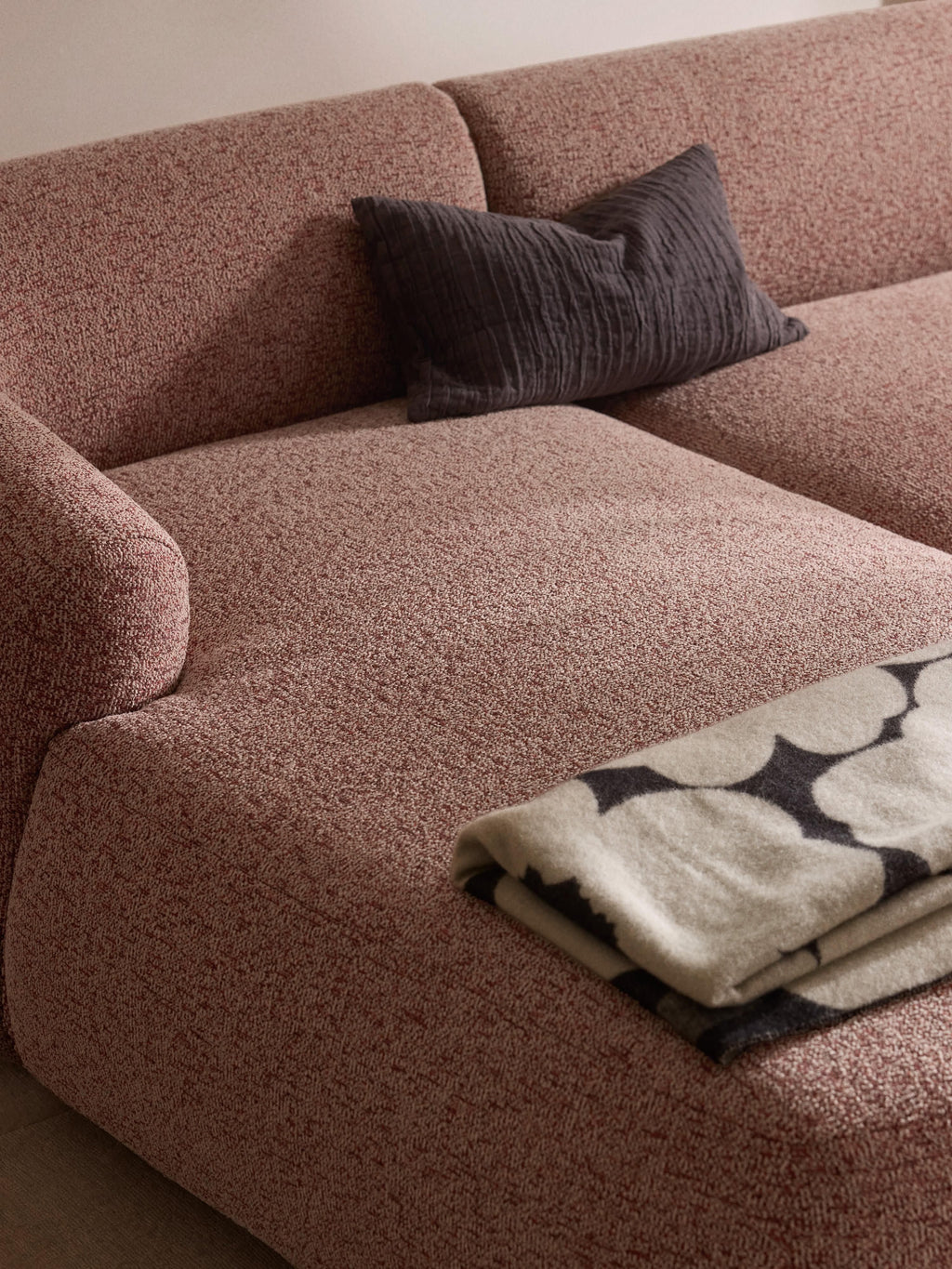 Sofia Modular Bouclé Corner Sofa (4-seater)
