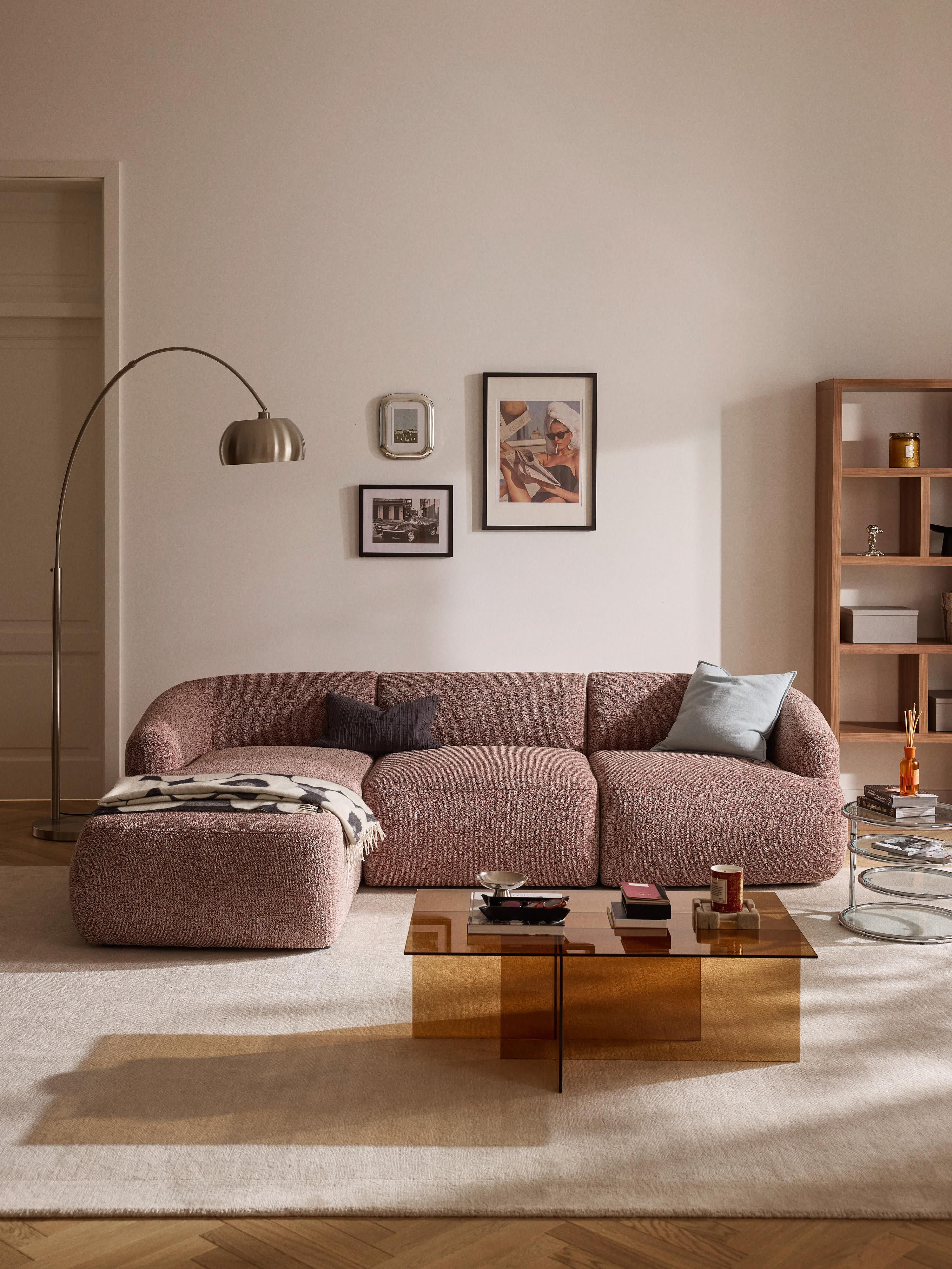 Sofia Modular Bouclé Corner Sofa (4-seater)