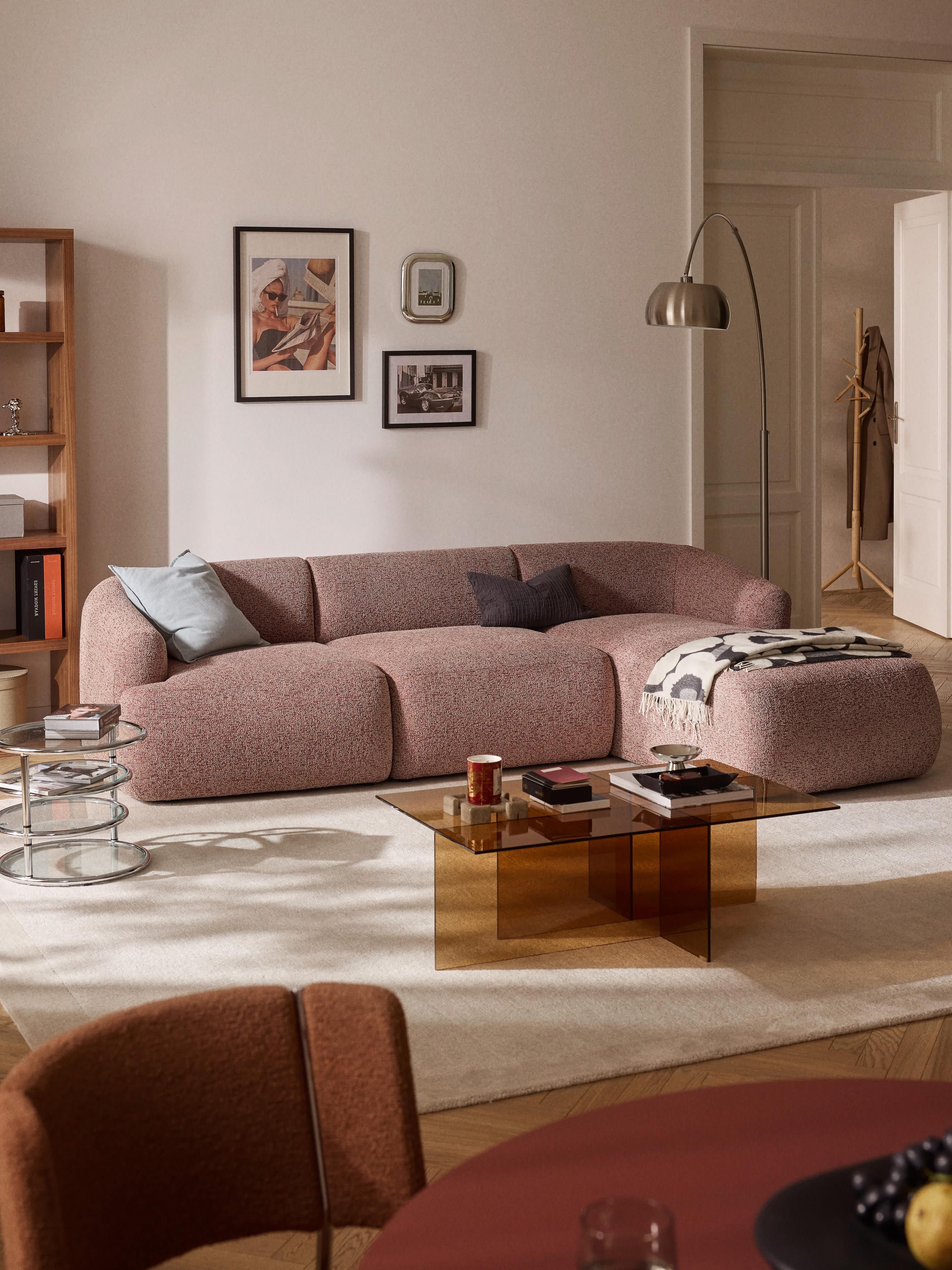 Sofia Modular Bouclé Corner Sofa (4-seater)