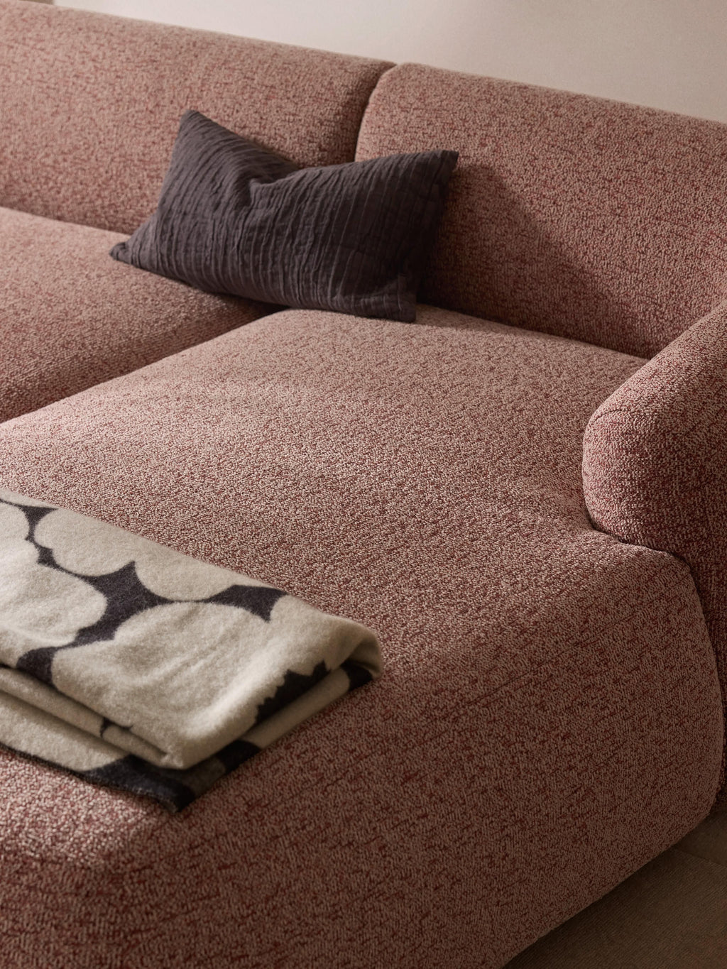 Sofia Modular Bouclé Corner Sofa (4-seater)