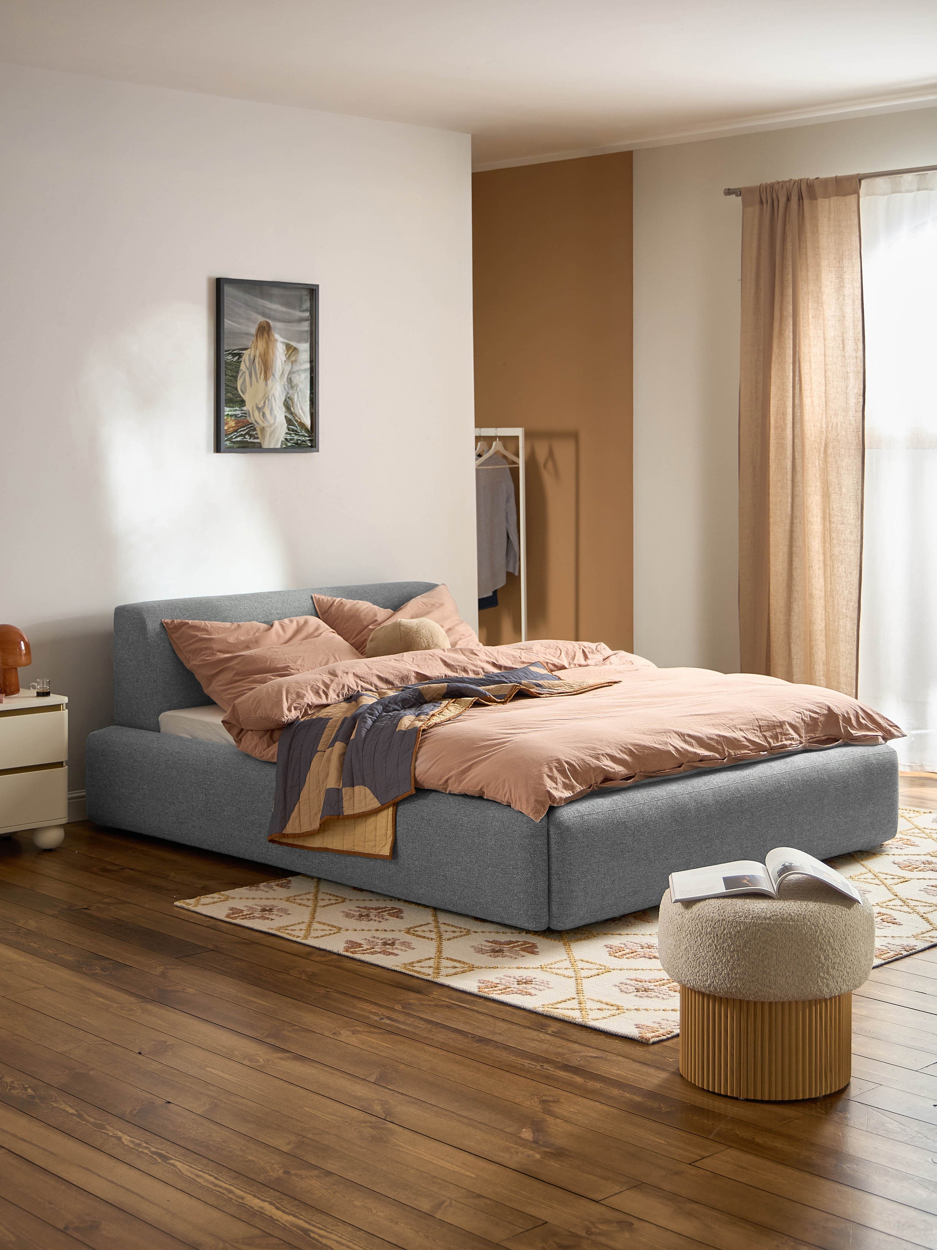 Melva Upholstered Bed with Storage