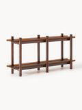 Gallery image 1 - Oak Shelving Unit Alex with Glass Shelves
