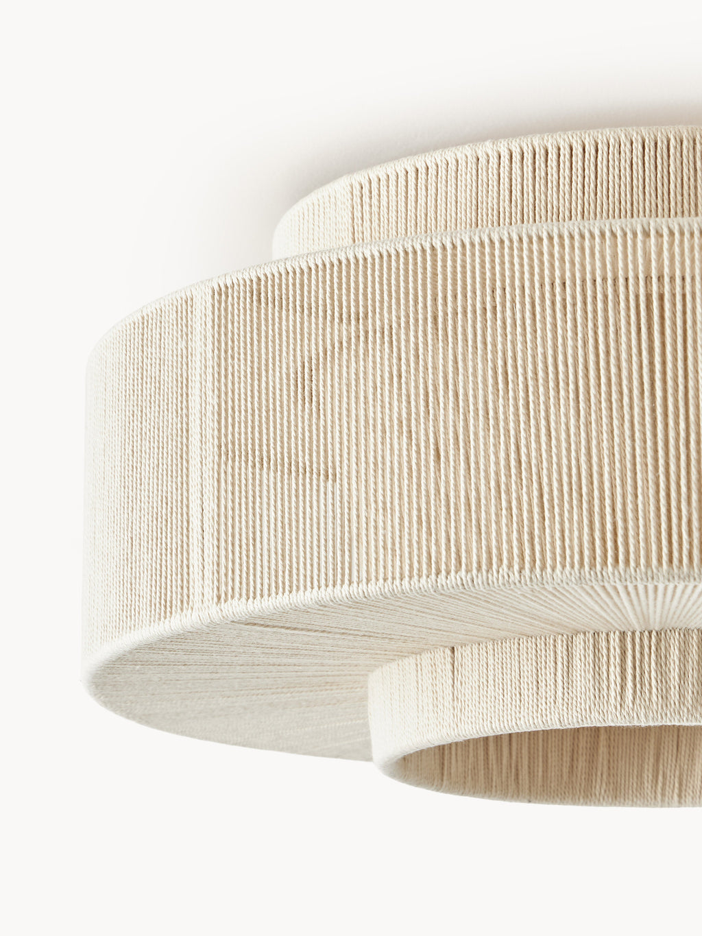 Lace Linen Thread Flushmount