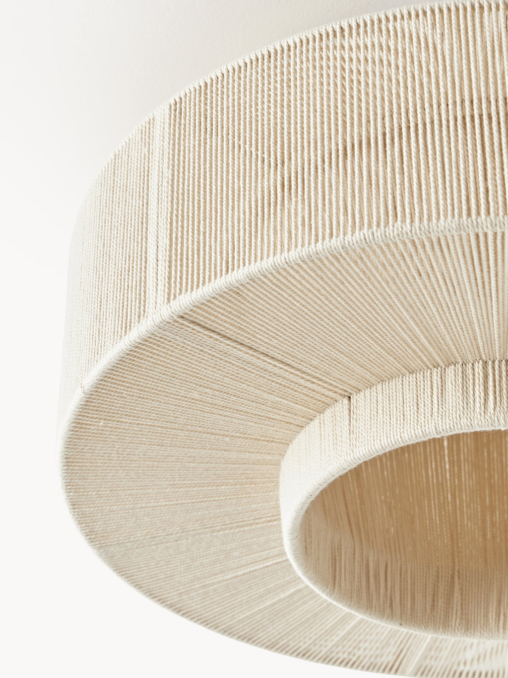 Lace Linen Thread Flushmount