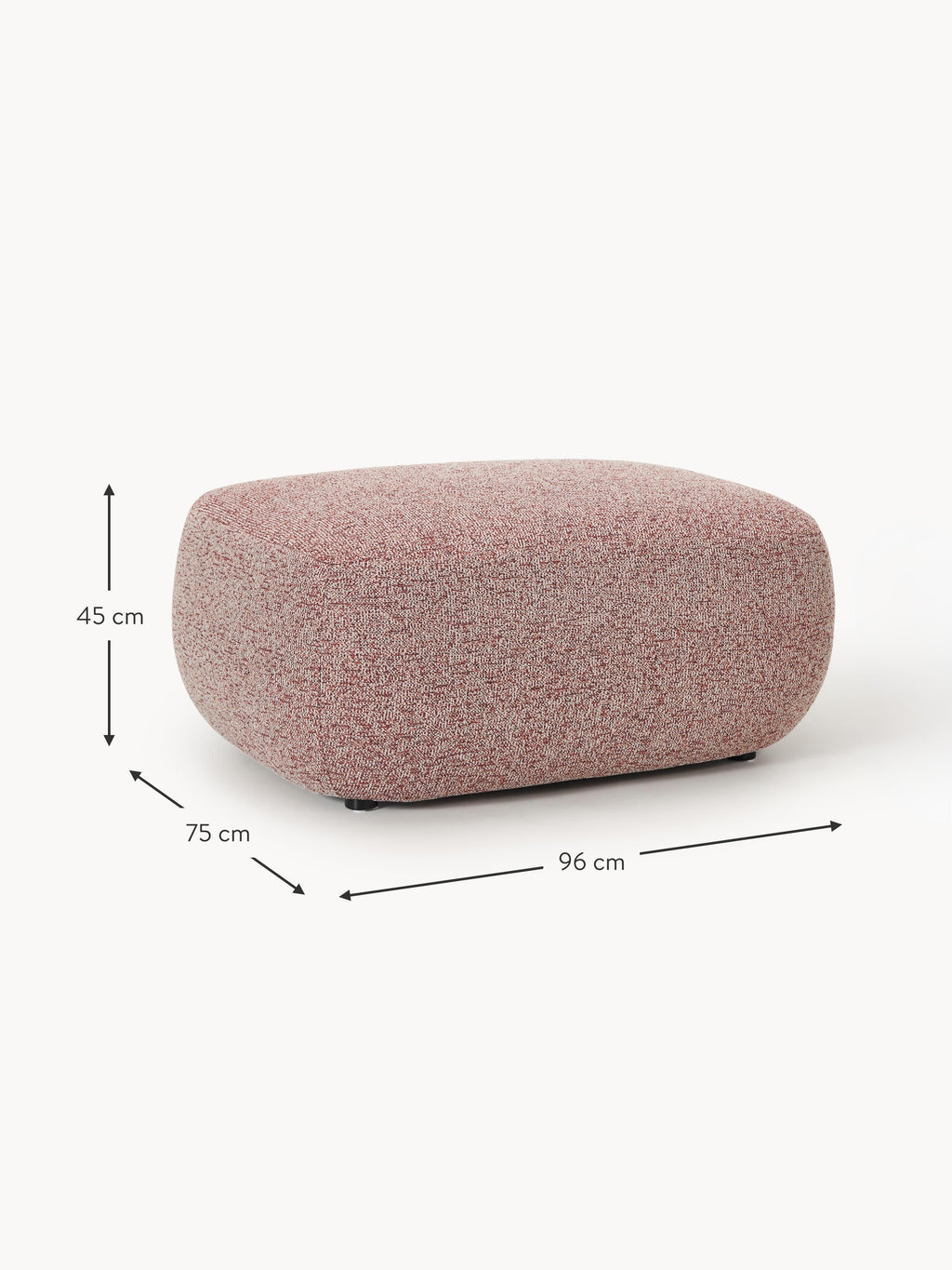 Sofia Bouclé Ottoman