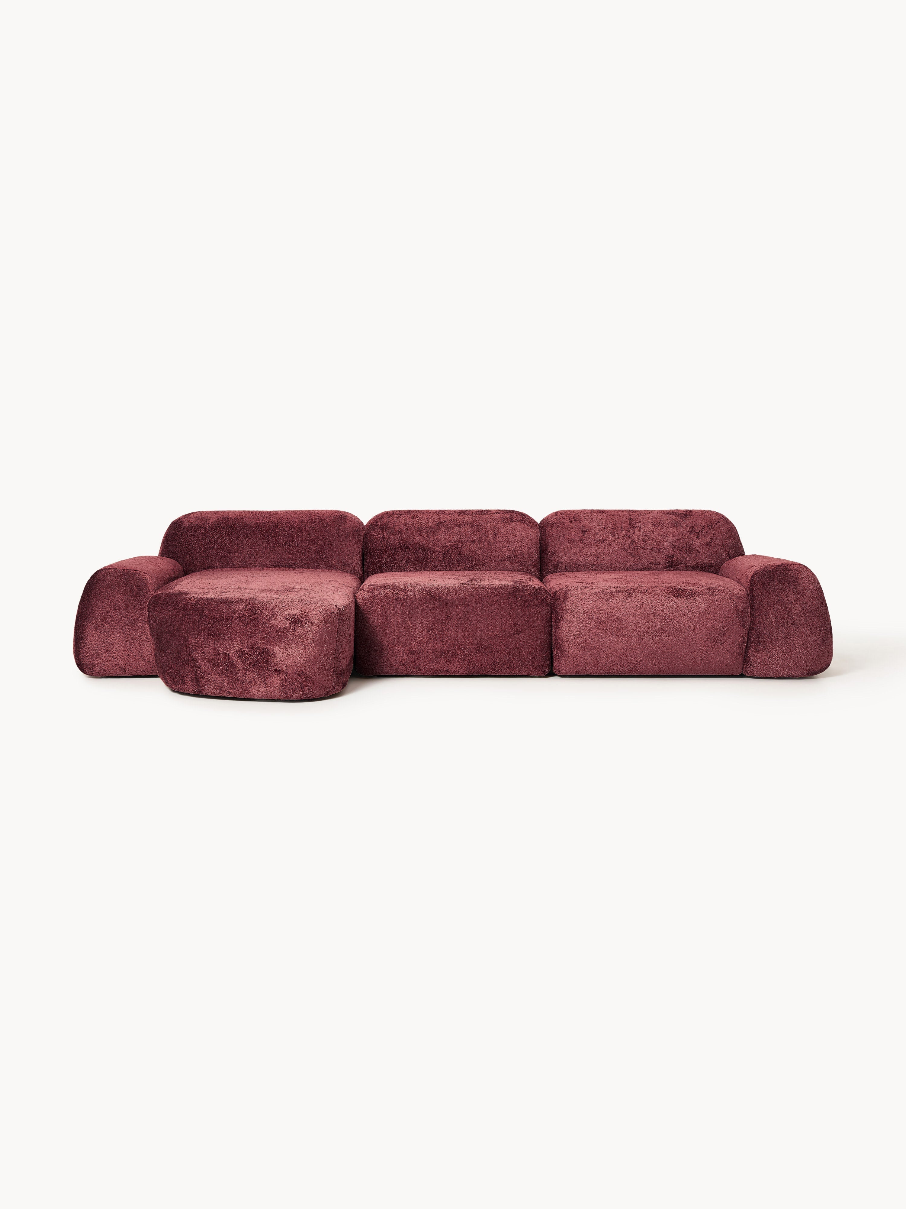 Gallery image 1 - Modular Teddy Bouclé Corner Sofa Wolke (4-seater)