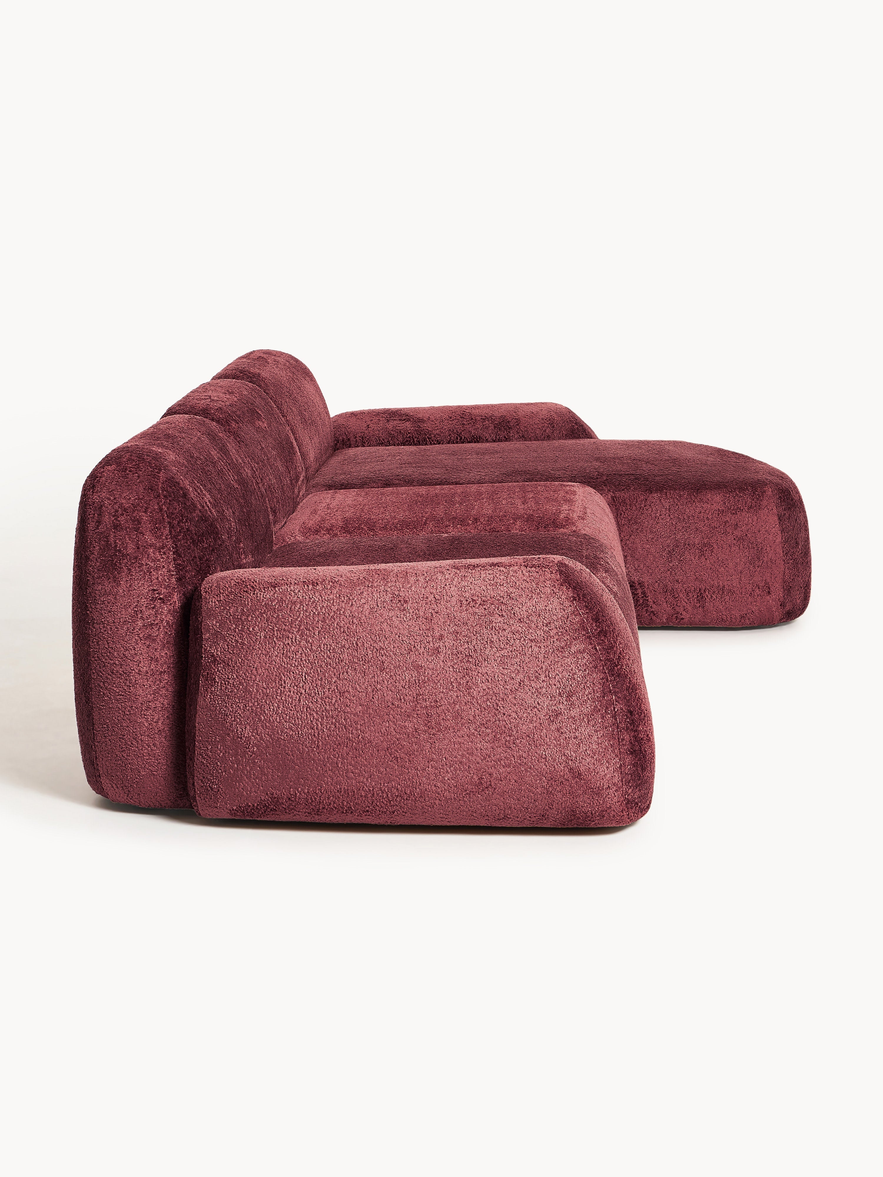 Wolke Modular Teddy Bouclé Corner Sofa (4-seater)