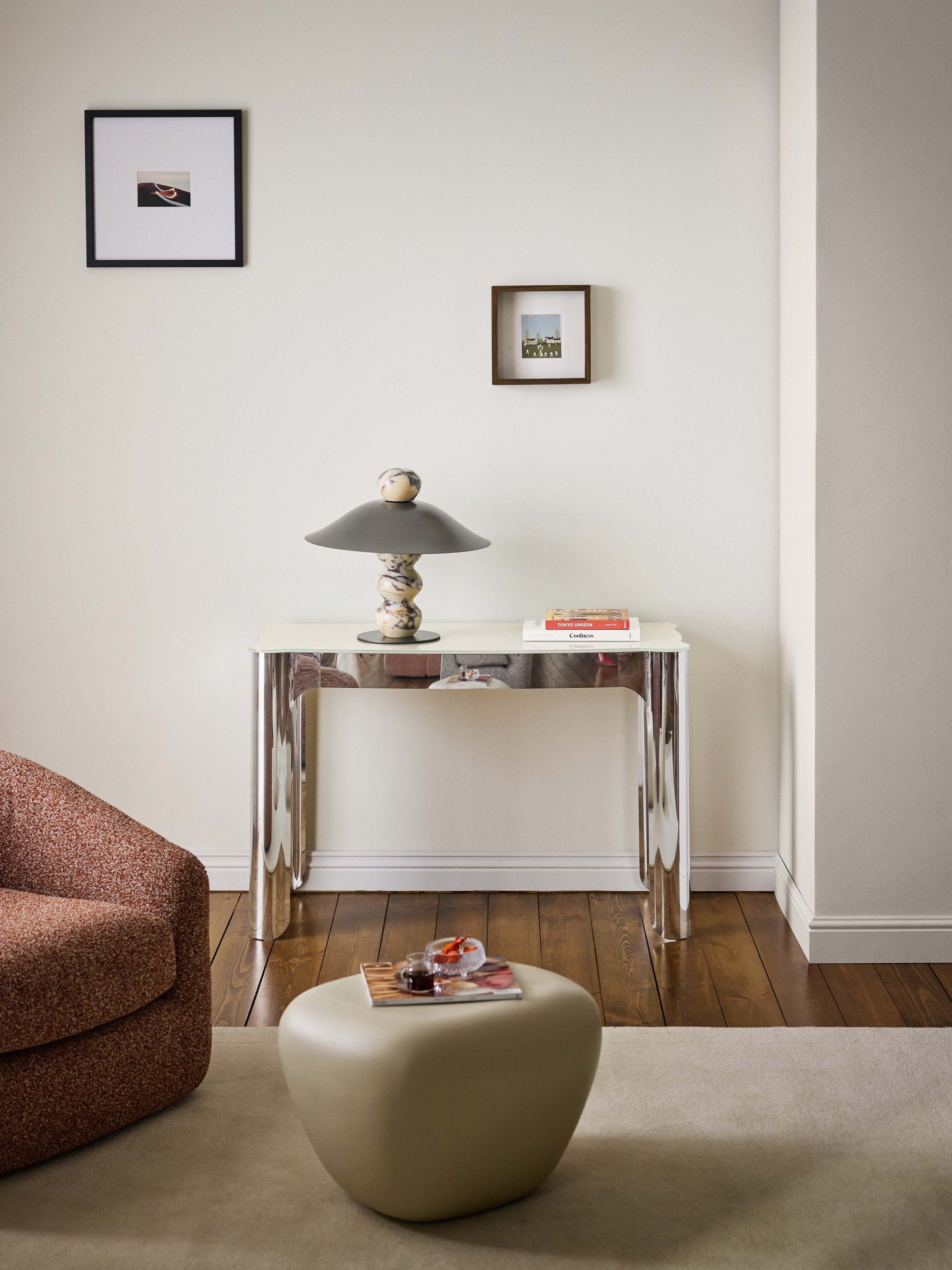 Georgia Console Table with Glass Top