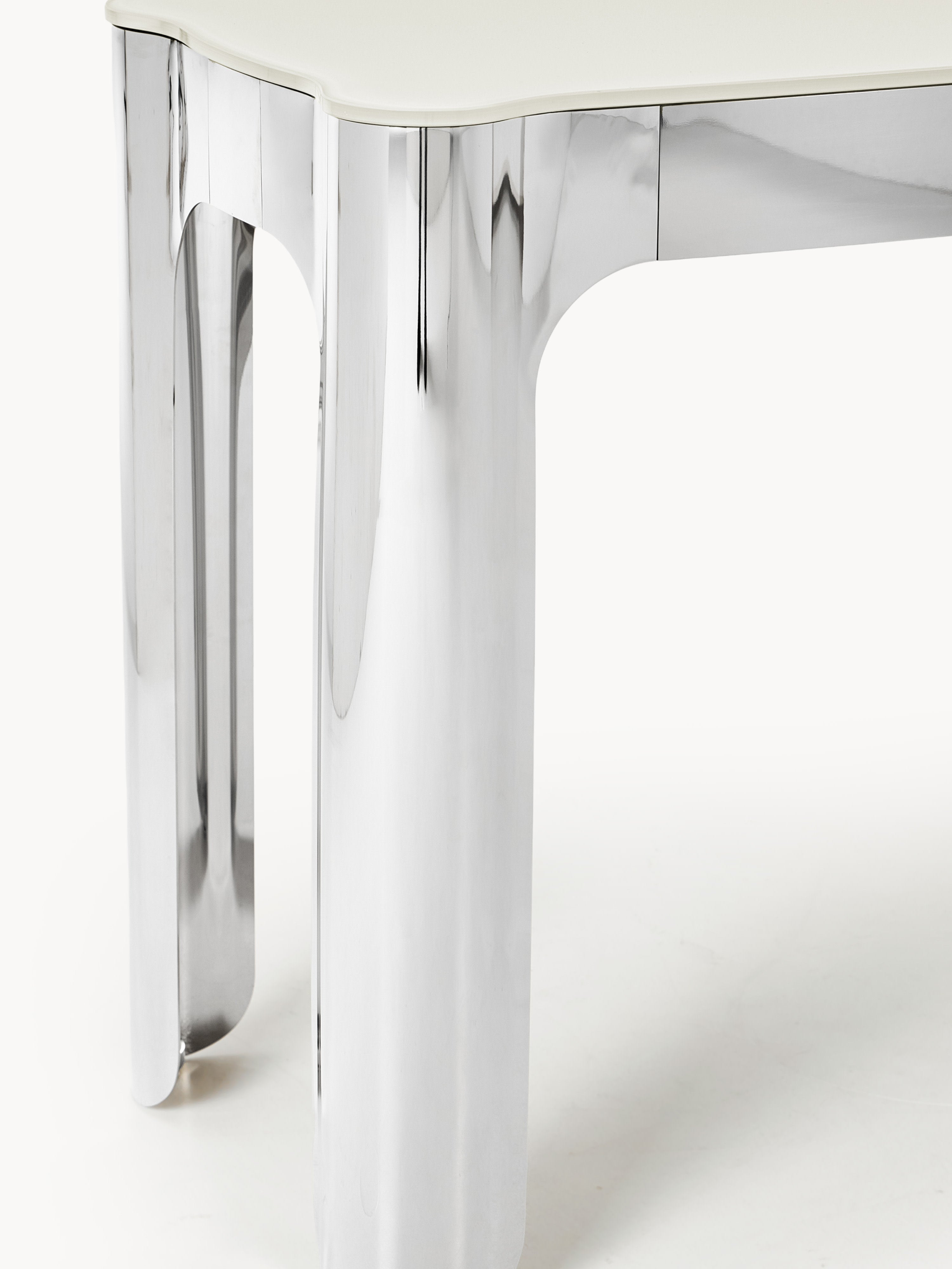 Georgia Console Table with Glass Top