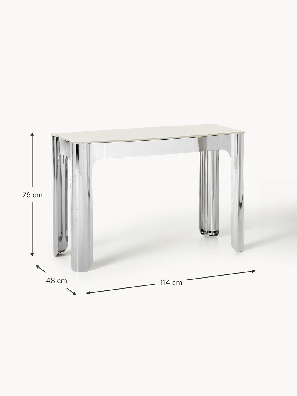 Georgia Console Table with Glass Top
