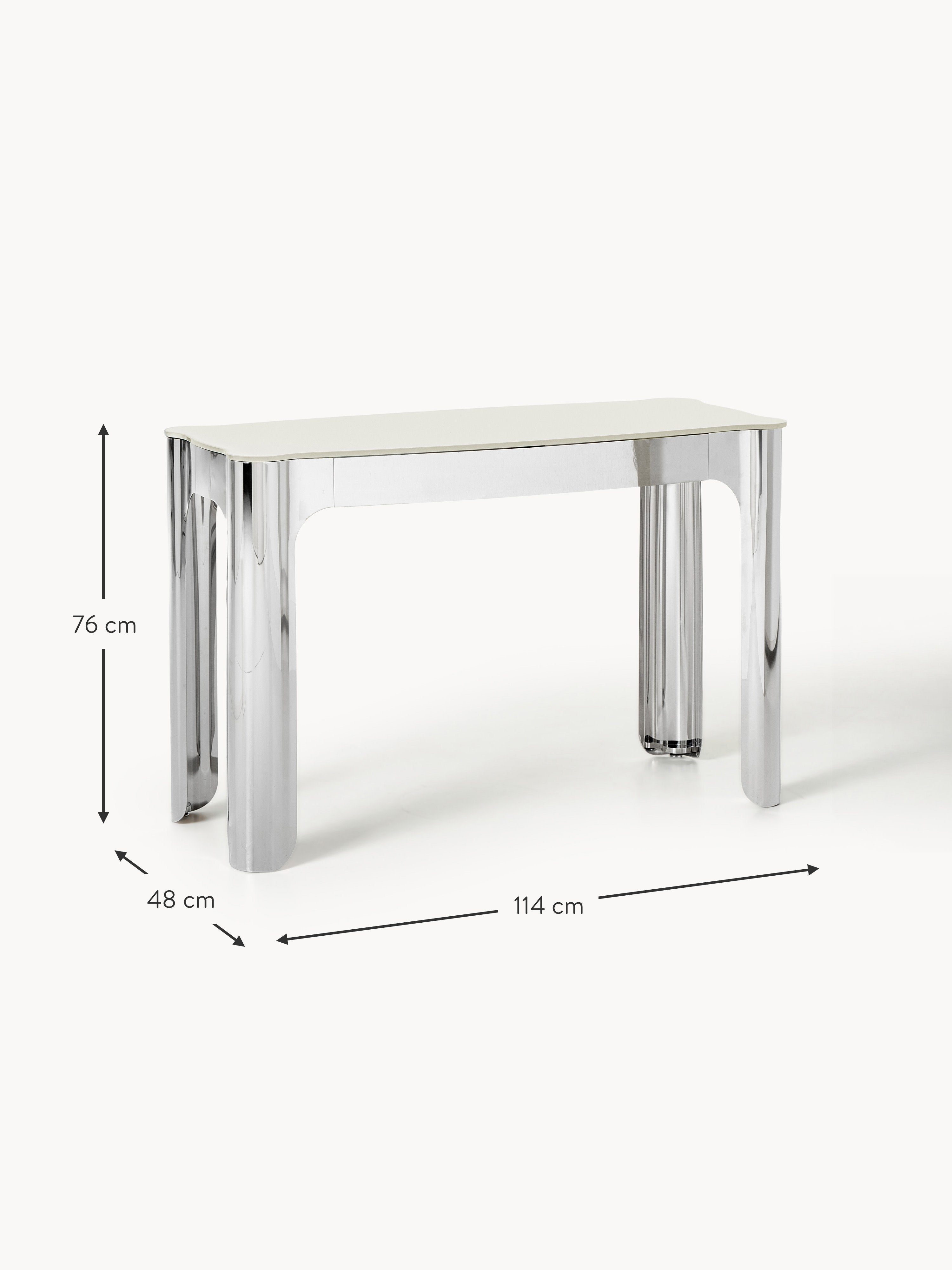 Georgia Console Table with Glass Top