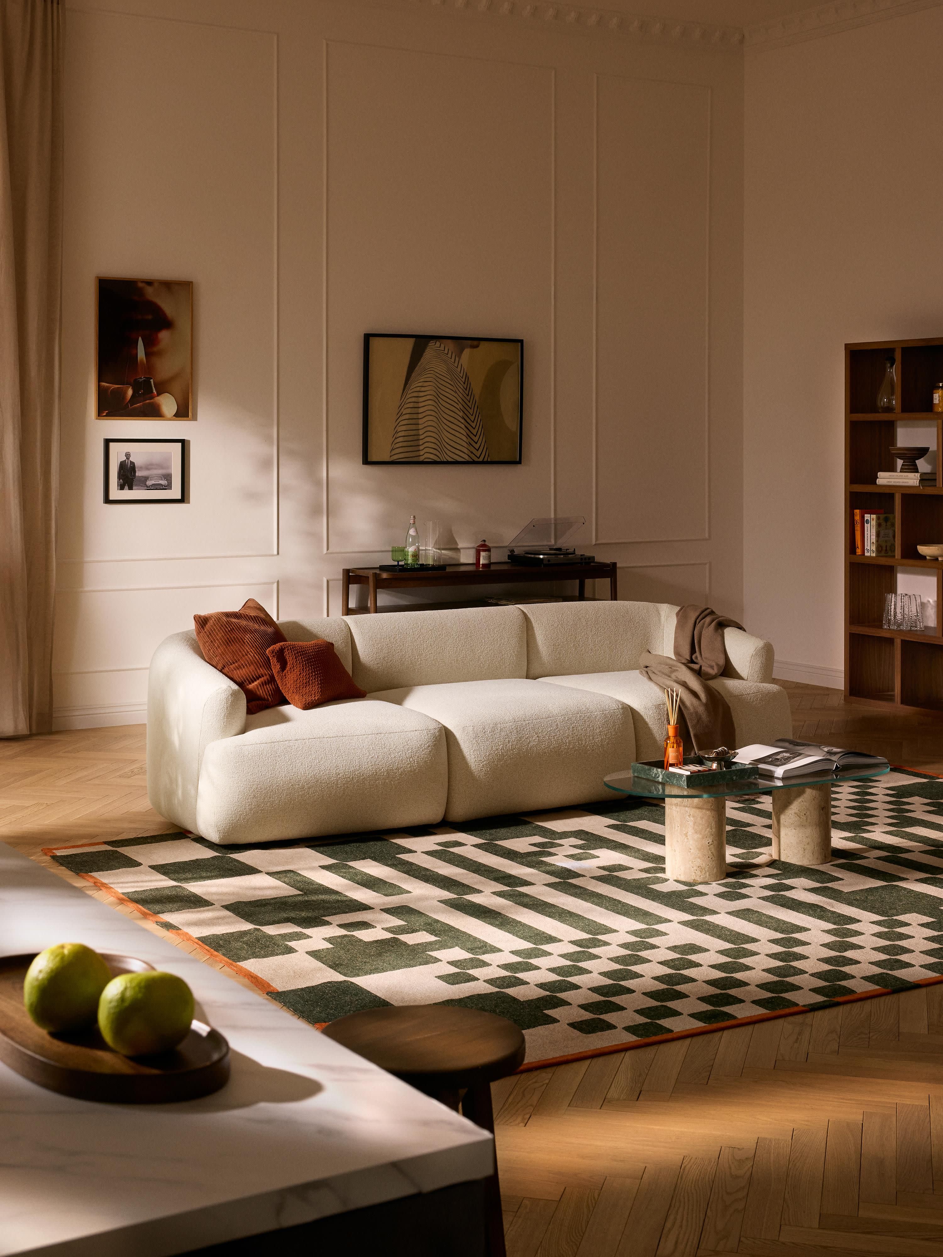 Sofia Modular Bouclé Sofa (4-seater)